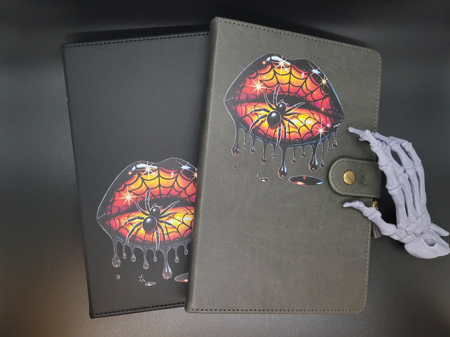 Sunset Venom Lined Blank Journal Book of Shadows Grimoire Faux Leather