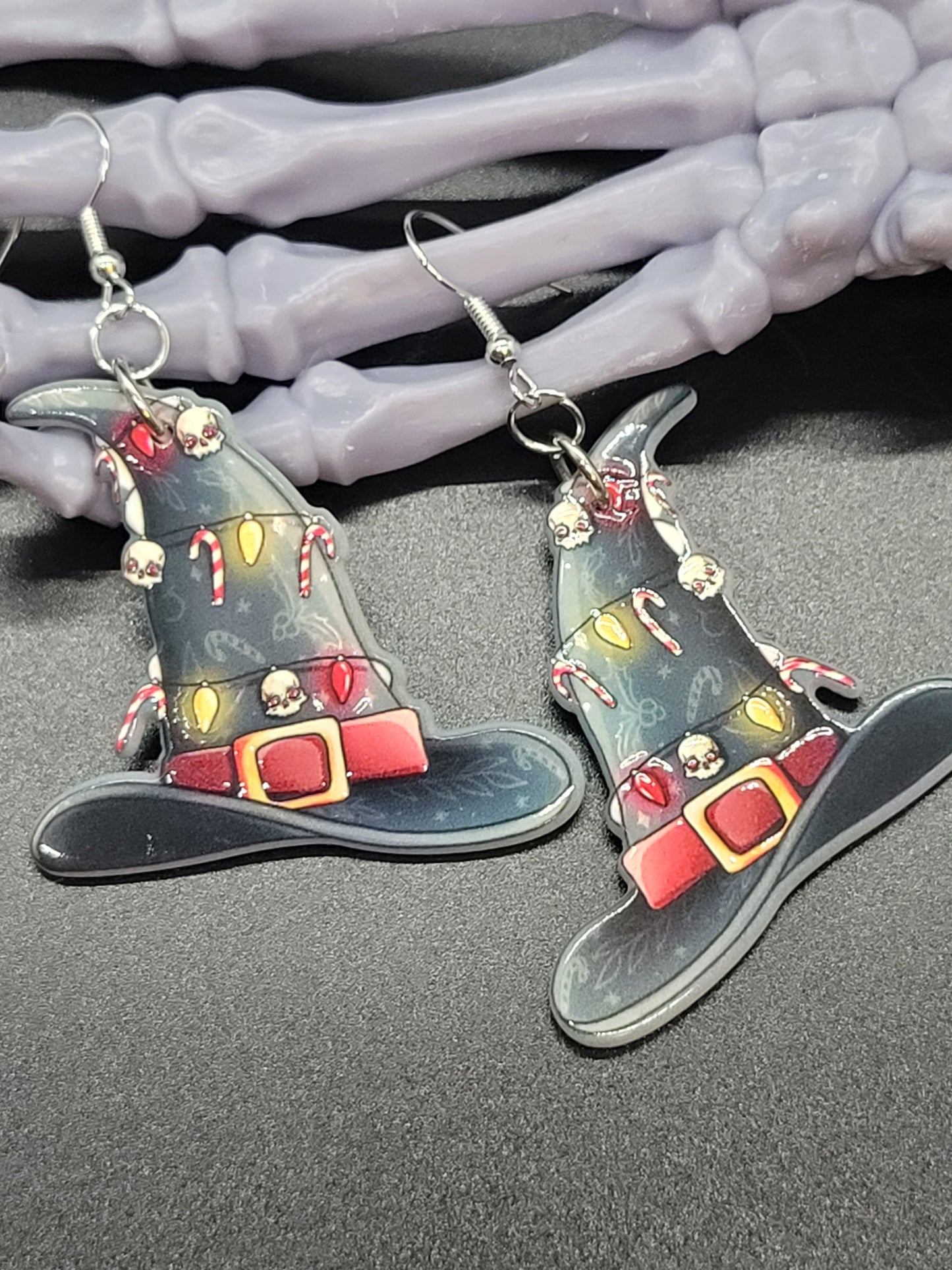 Christmas Witch Acrylic Earrings