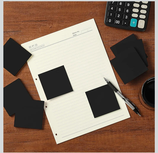 Black Sticky Notepad 3x3 50pages