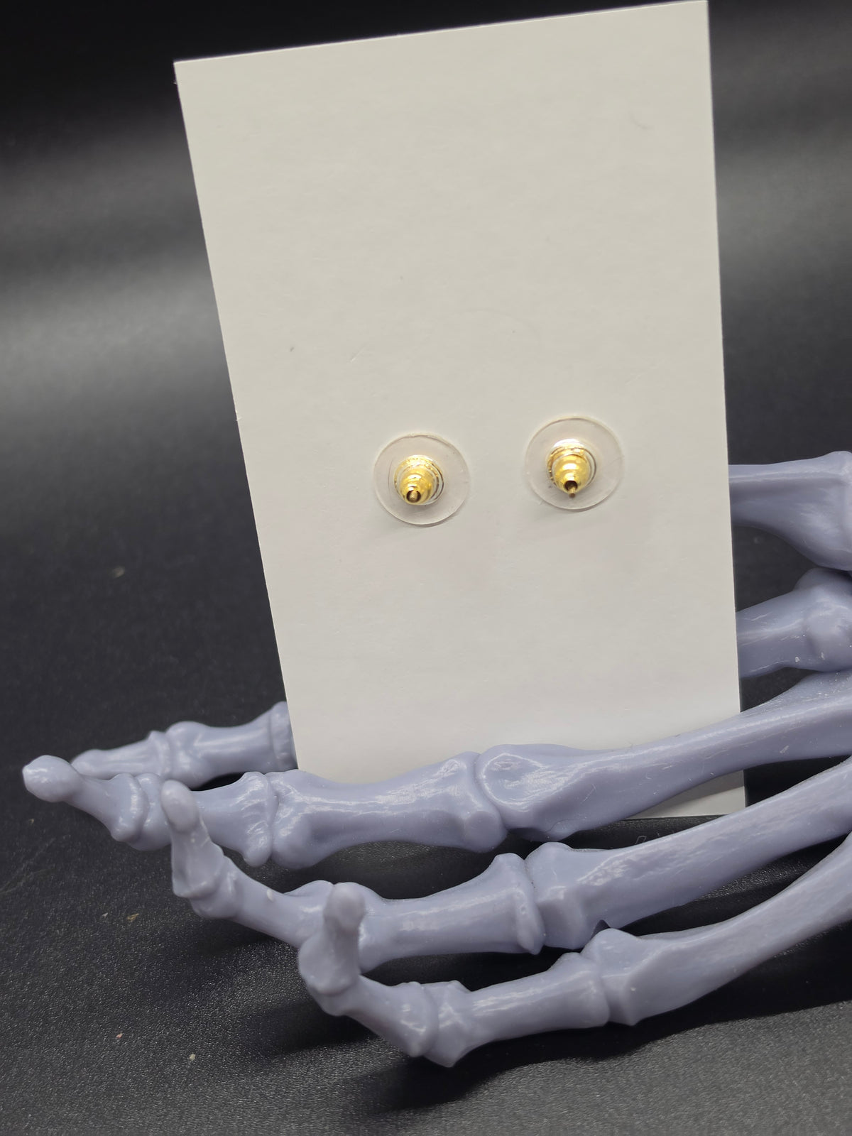 Uranium Glass Peridot Swarovski Gold Tone Stud Earrings 5mm