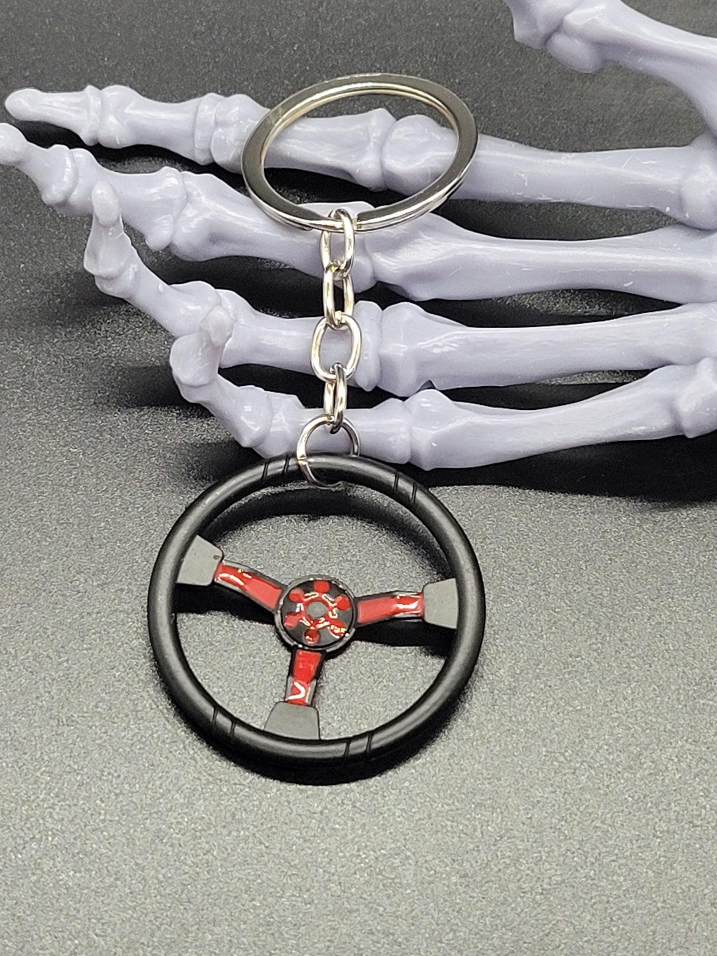Car Part Key Chain Steering Wheel Metal Alloy
