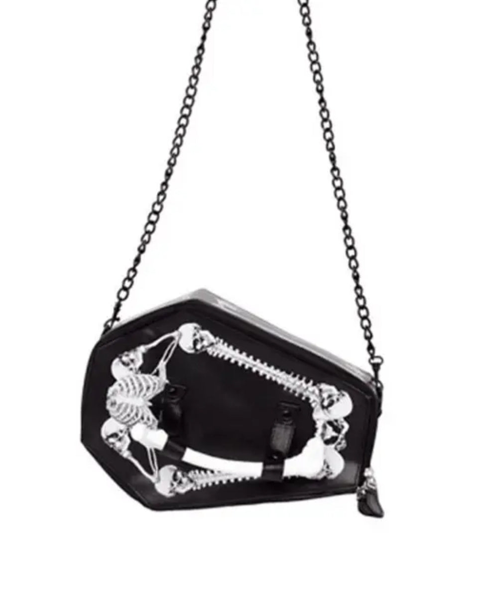 Gothic Coffin Faux Leather Purse