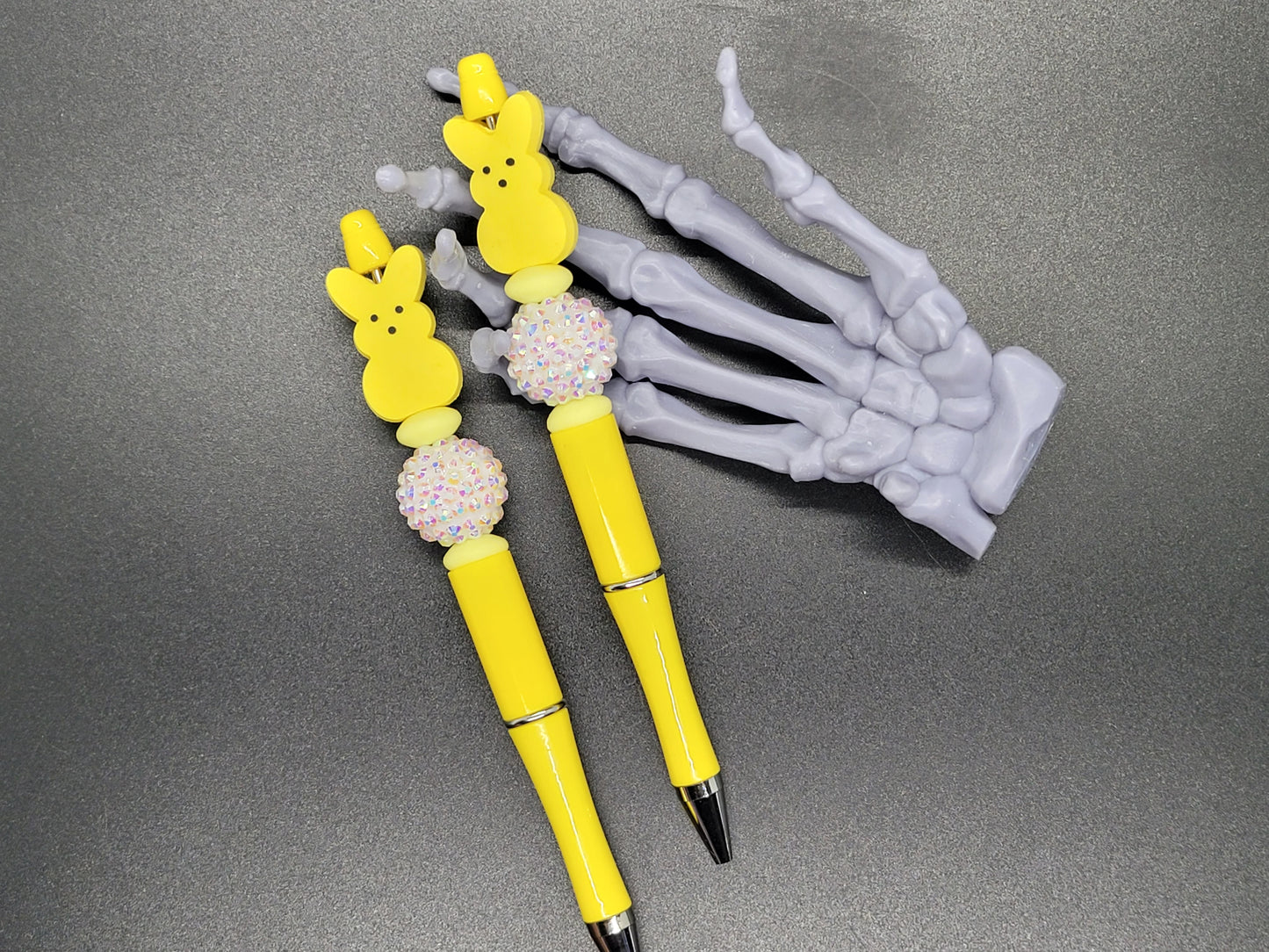 Yellow Peep Bunny Beaded Pen with Refill