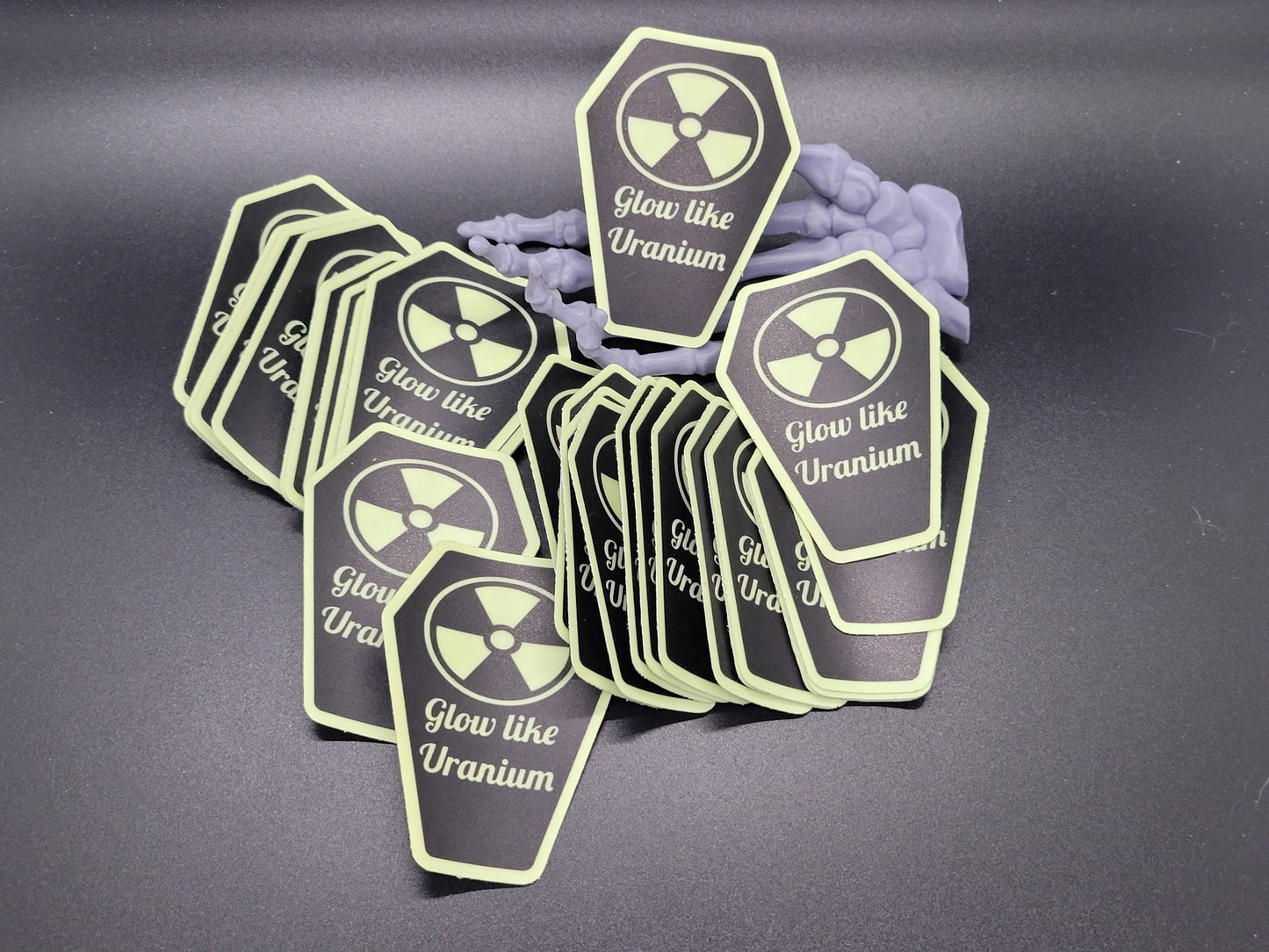 Uranium Coffin Glow in the Dark Heavy Grade Vinyl Decal