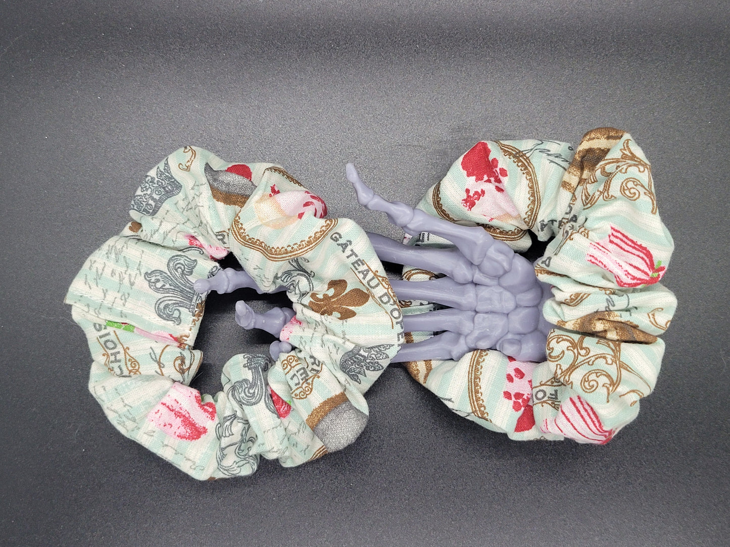 Paris Ice Cream Cotton and Elastic Hair Tie Scrunchie