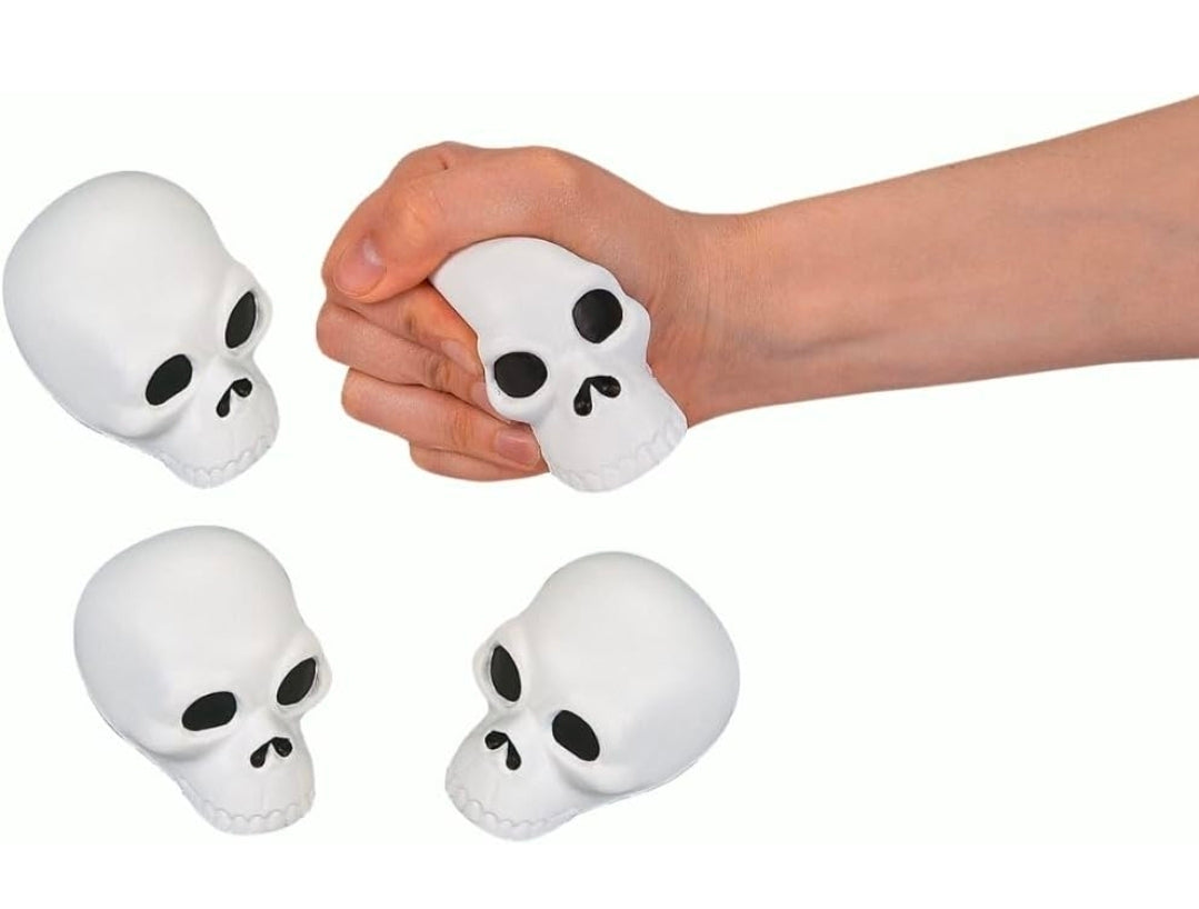Assorted Foam Squeeze Toy Skull