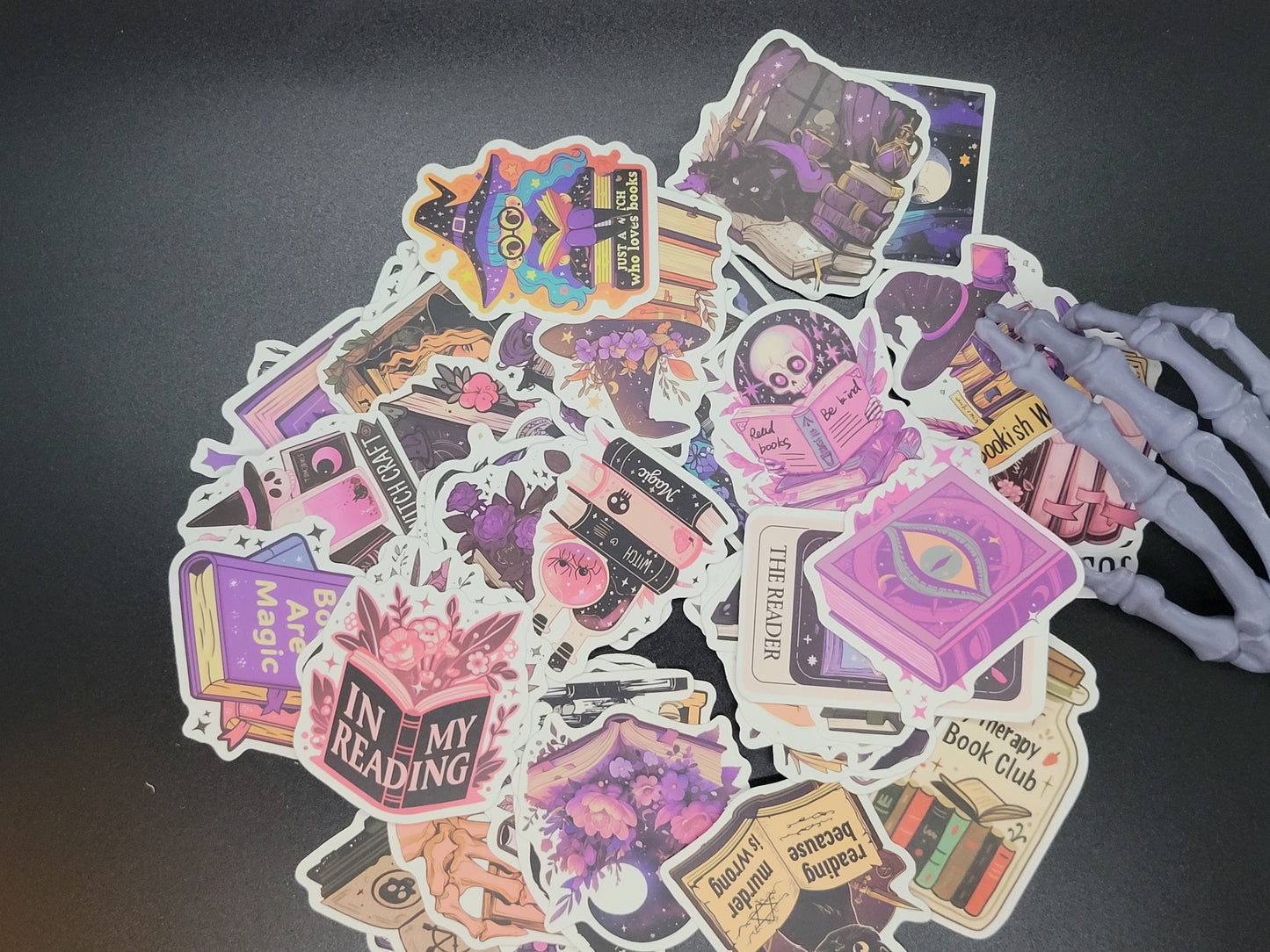 Bookish Vinyl Sticker 10 Pack for Junk Journals Scrapbooks Budget Binders