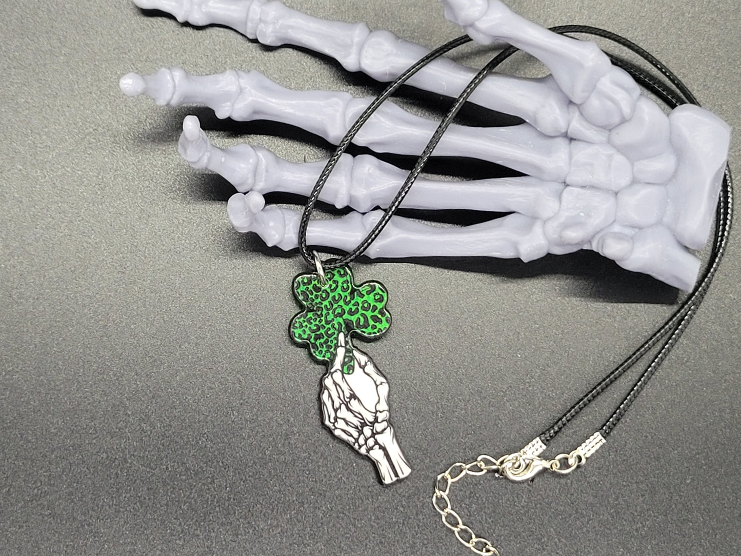 Lucky Resin Earrings Necklace St. Patrick's Day