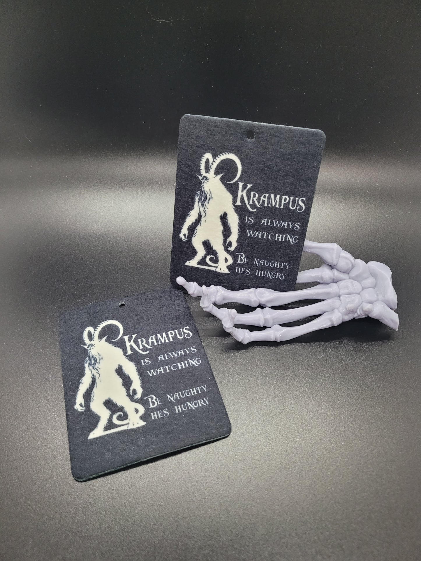 Krampus is Hungry Felt Air Freshener