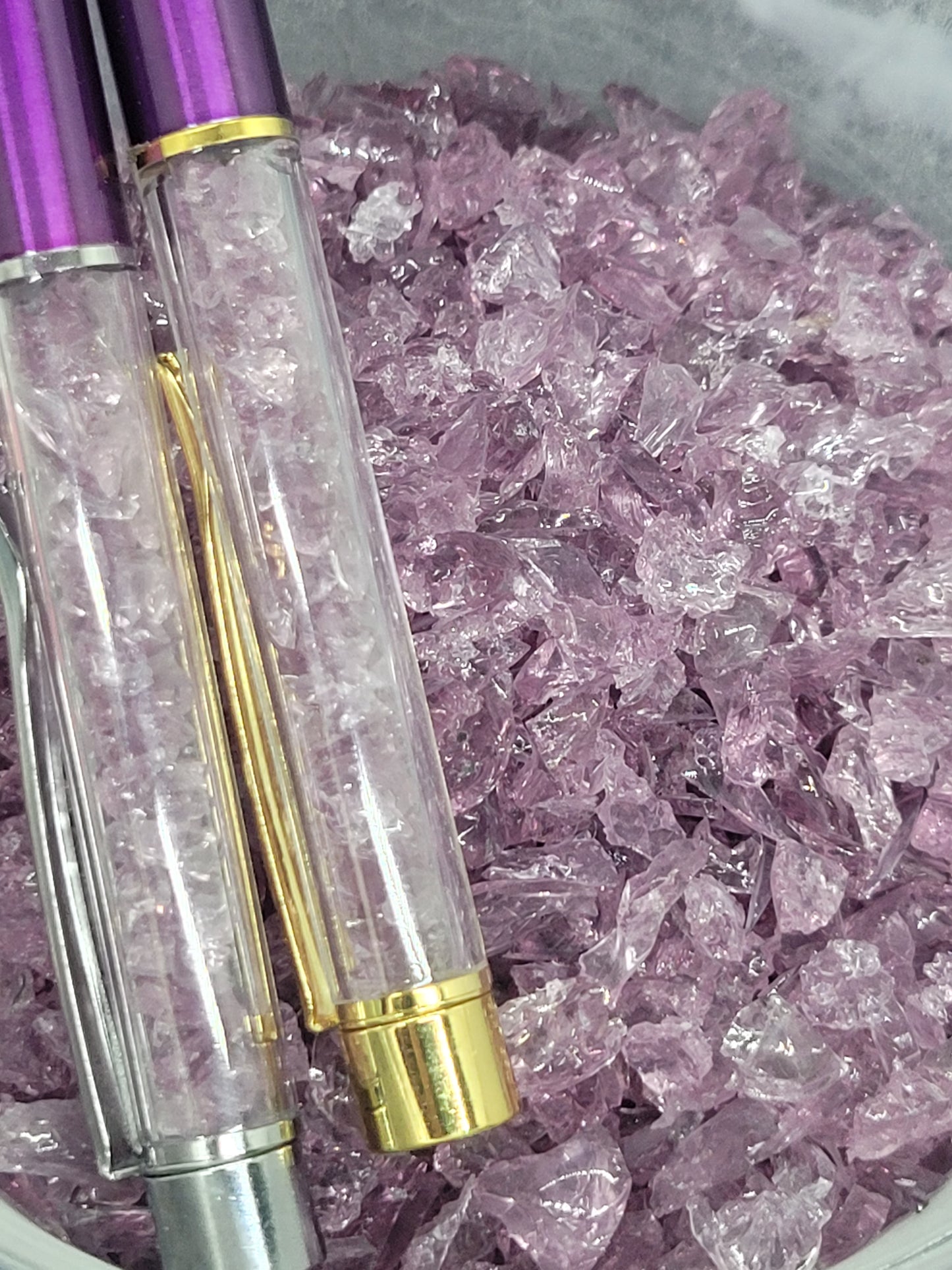 The Original Uranium Glass Filled Pen Purple Glass