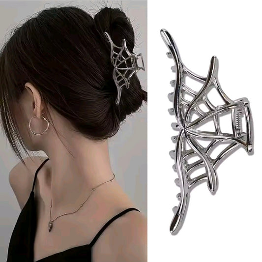 Metal Claw Hair Clip Spiderweb