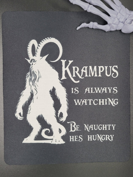 Krampus is Hungry Neoprene Mouse Pad