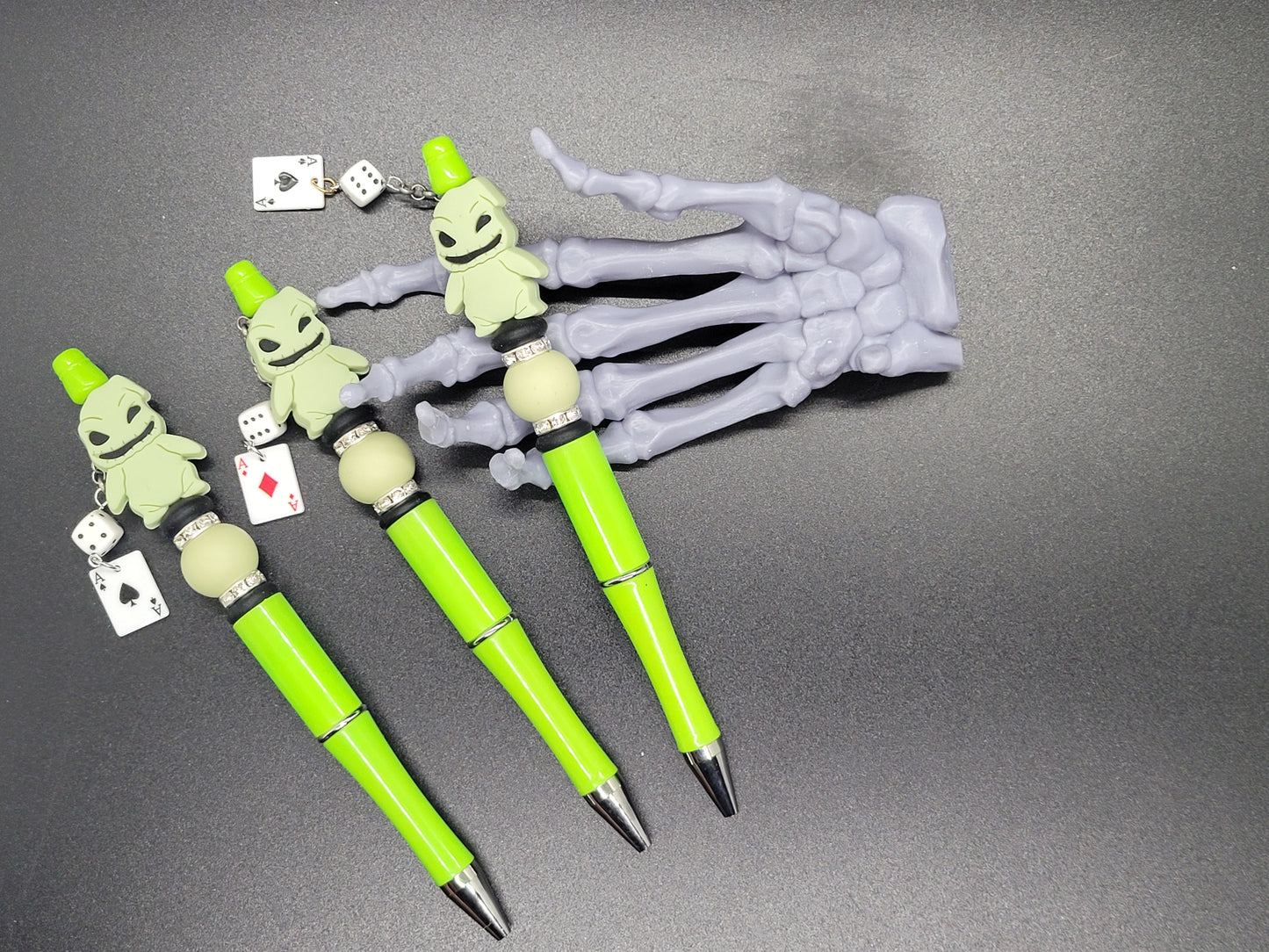 Green Nightmare Monster Beaded Pen