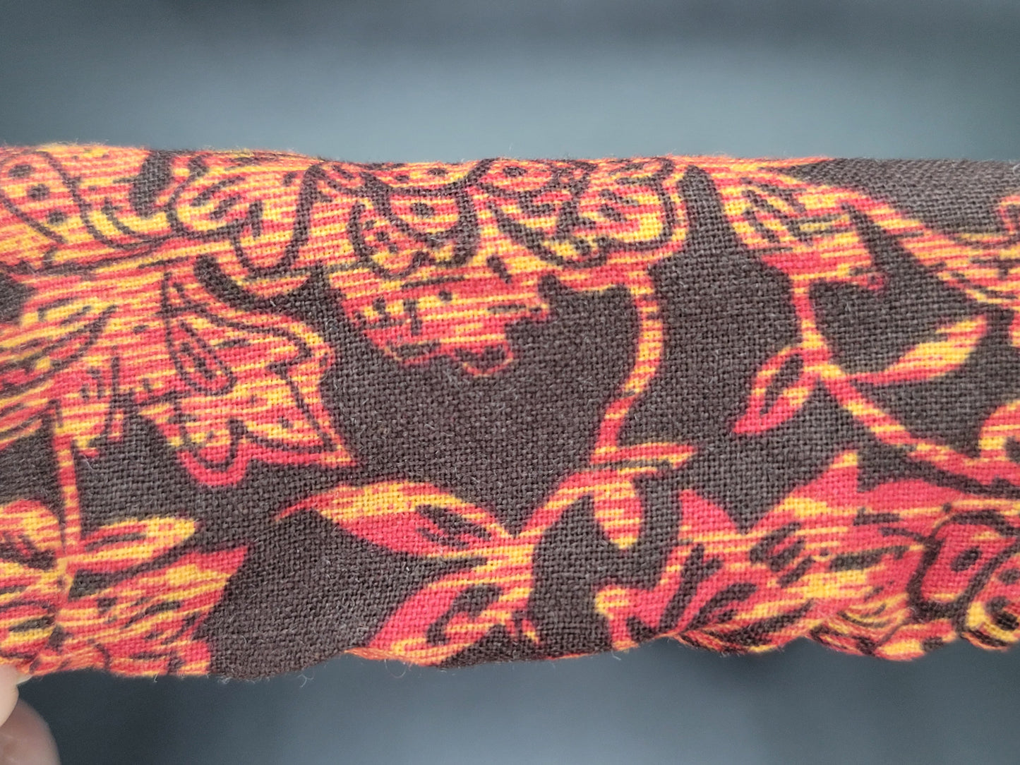 Vintage Floral Cotton and Elastic Hair Tie Scrunchie