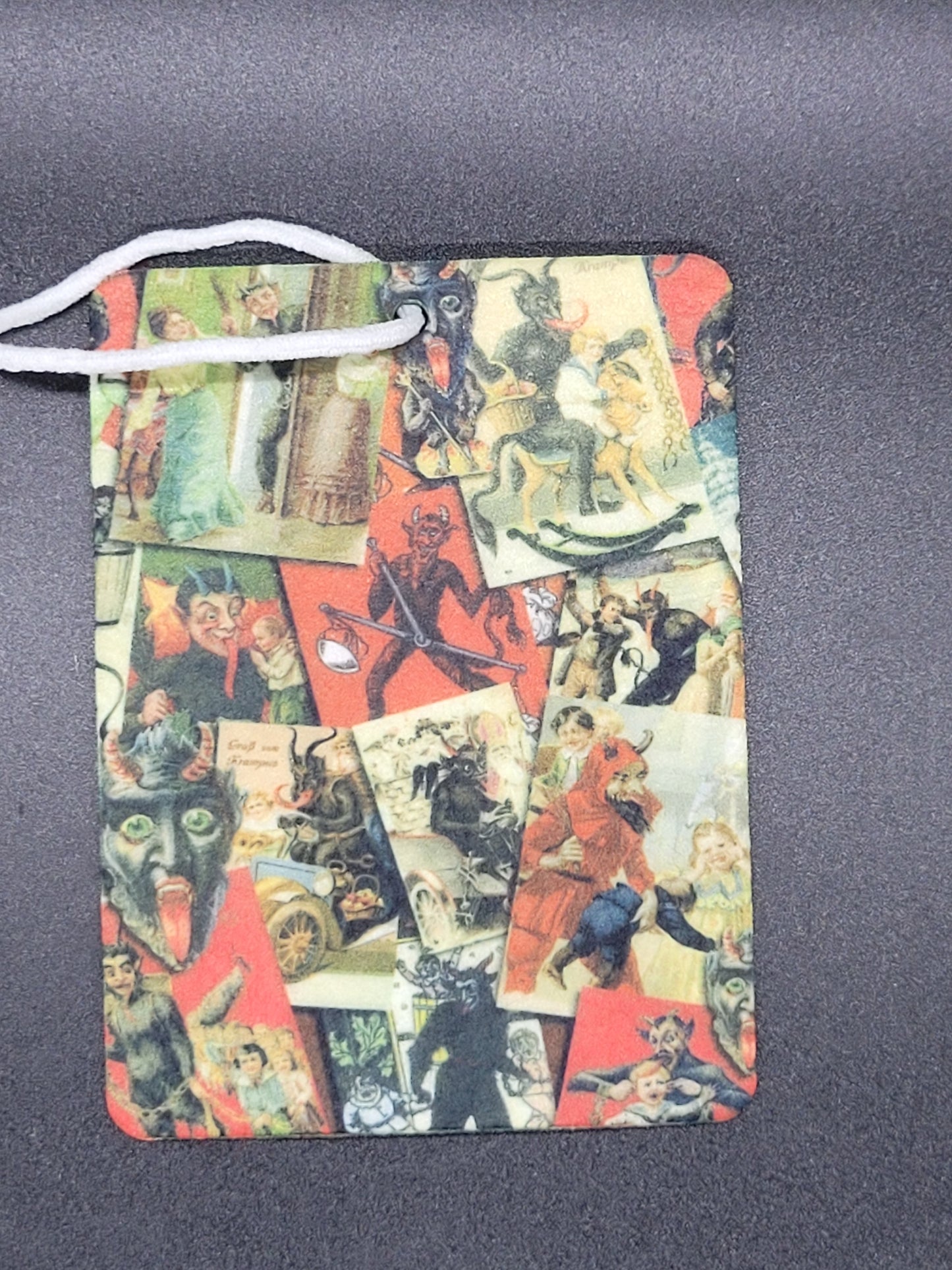 Vintage Krampus Felt Air Freshener