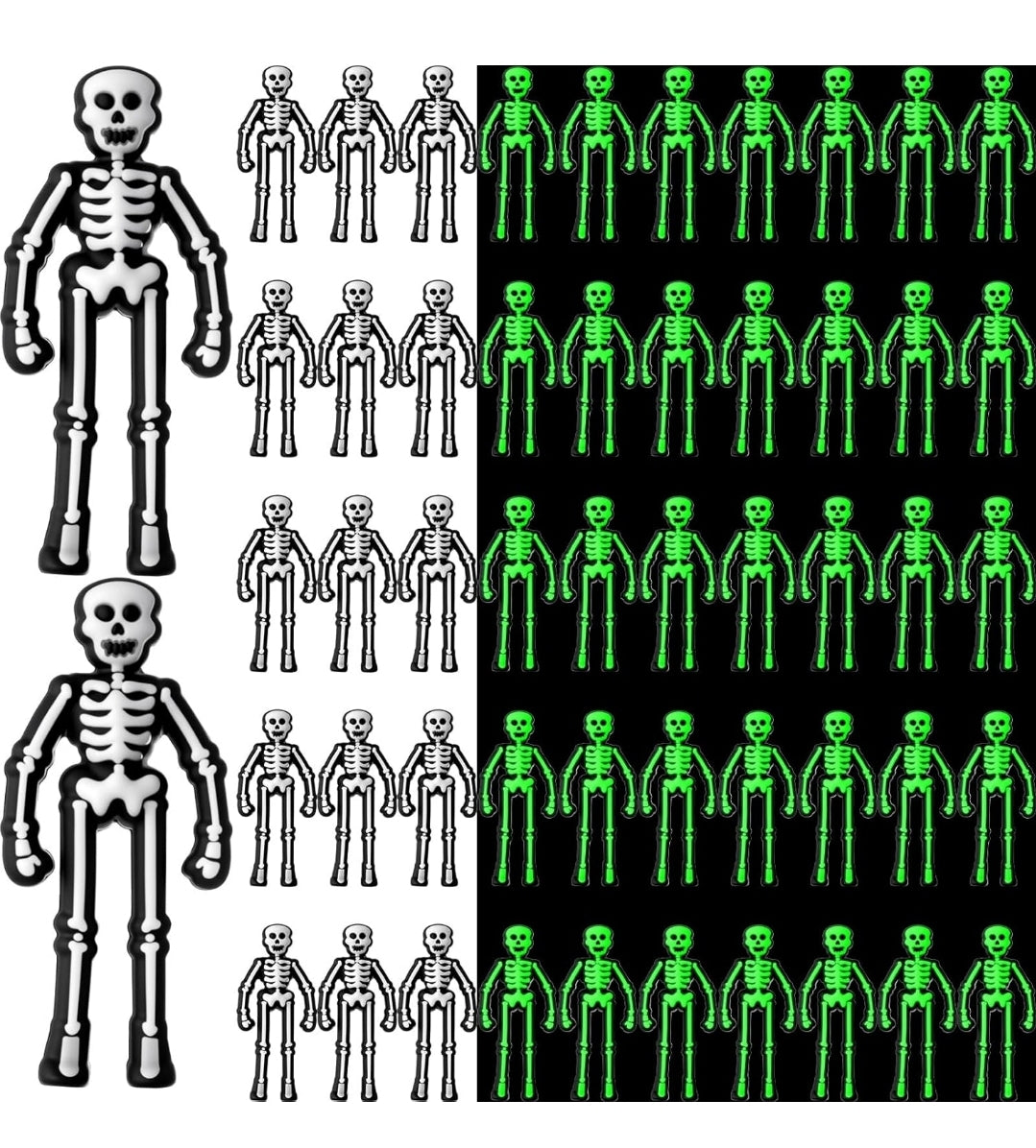 Black Skeleton Miniature Dead Zen Adds On Soft Rubber RPG