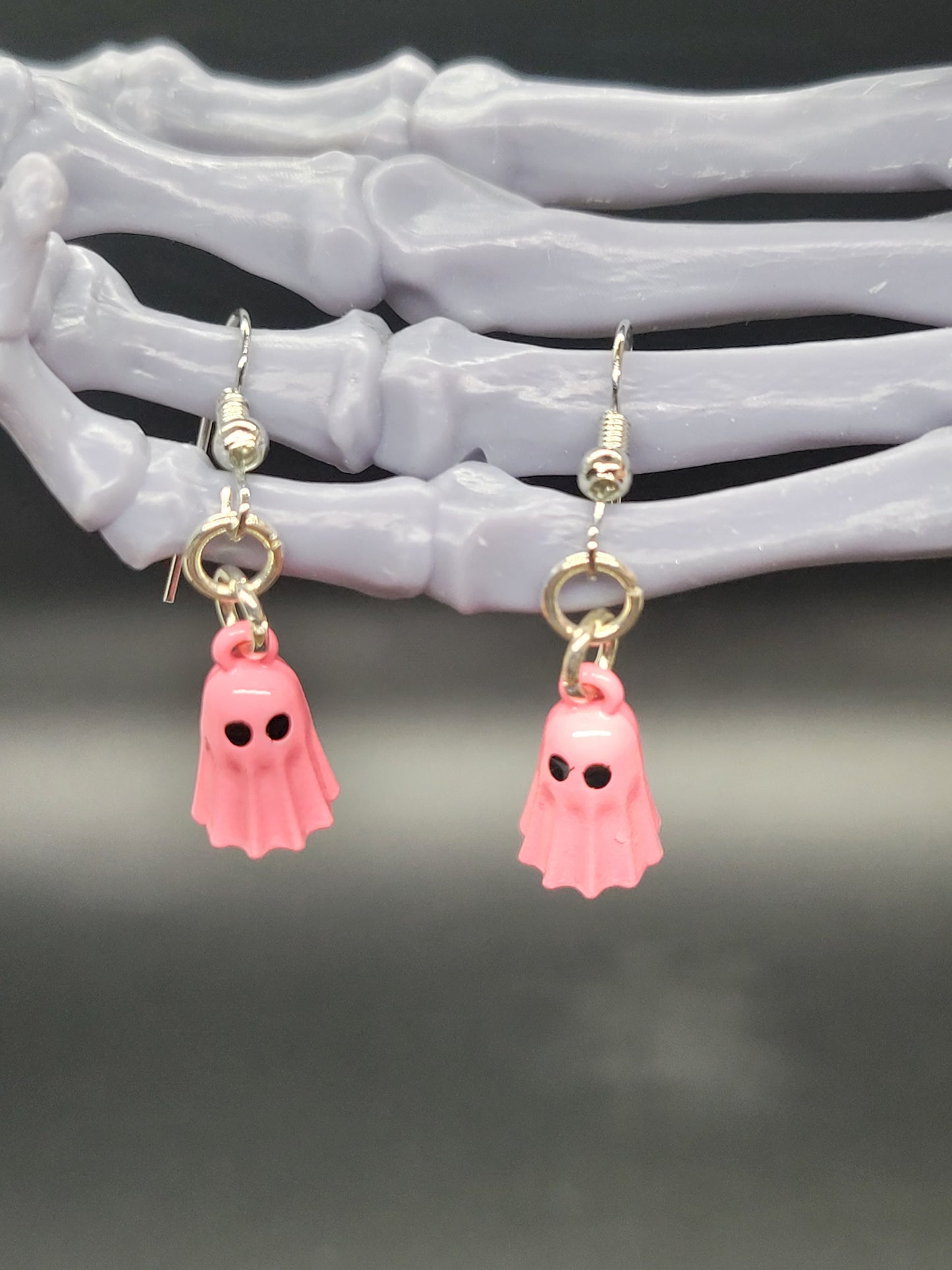 Ghosts Metal Dangle Earrings Light Weight