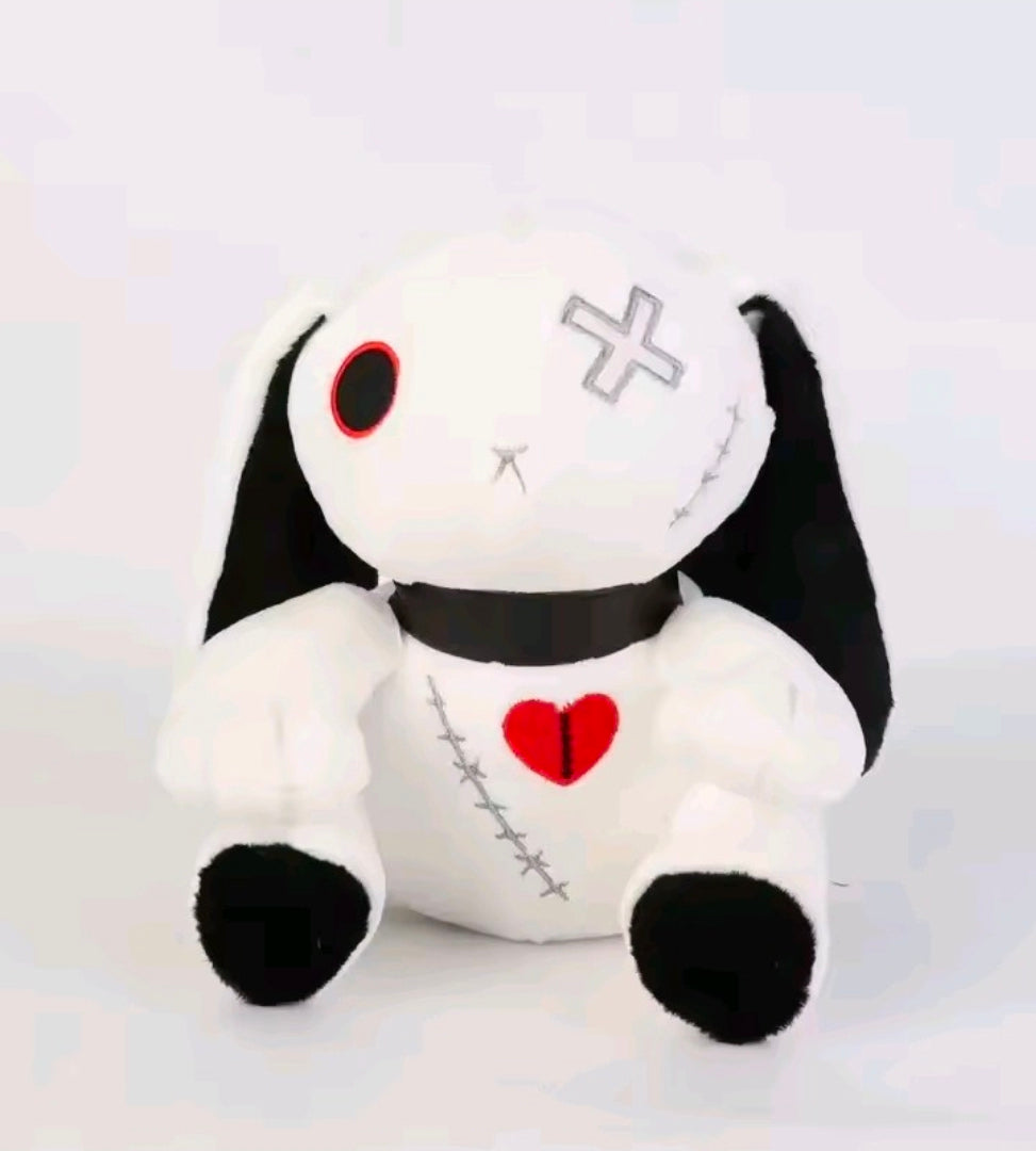 Plush Stuffed Evil Bunny Halloween Cute Animal