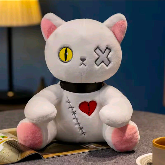 Plush Stuffed Evil Cat Halloween Cute Animal