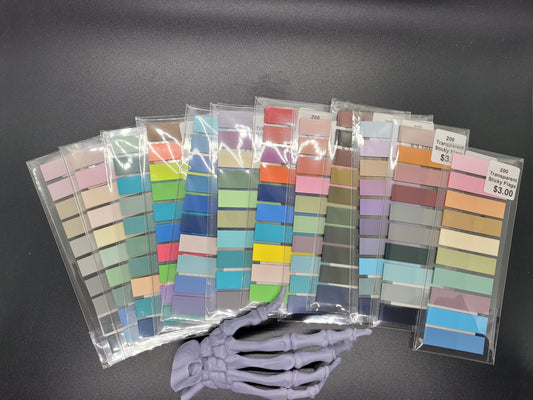 200 Transparent Sticky Flag Strip