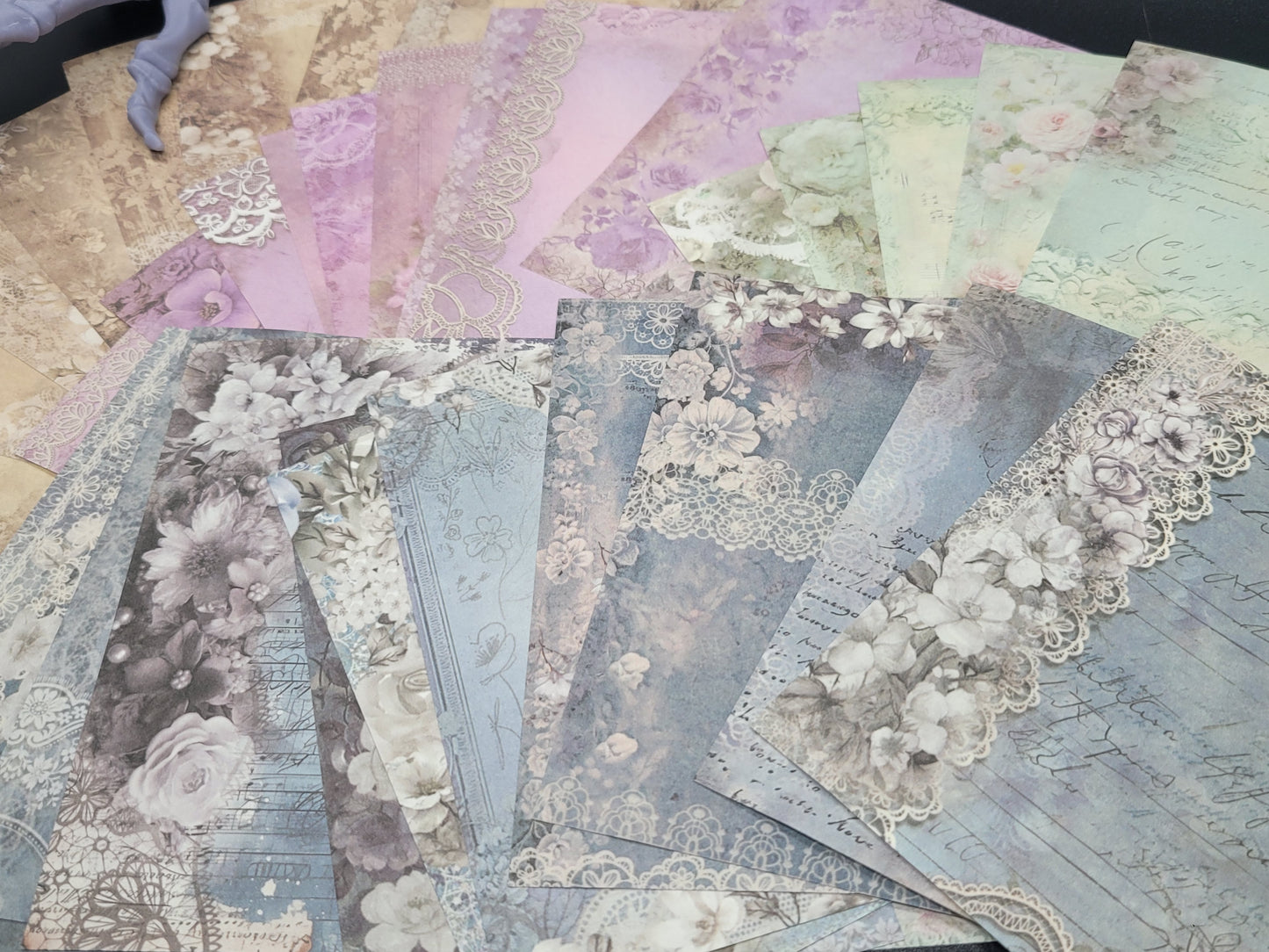 Junk Journal Scrapbook Pages 40 Page Pack