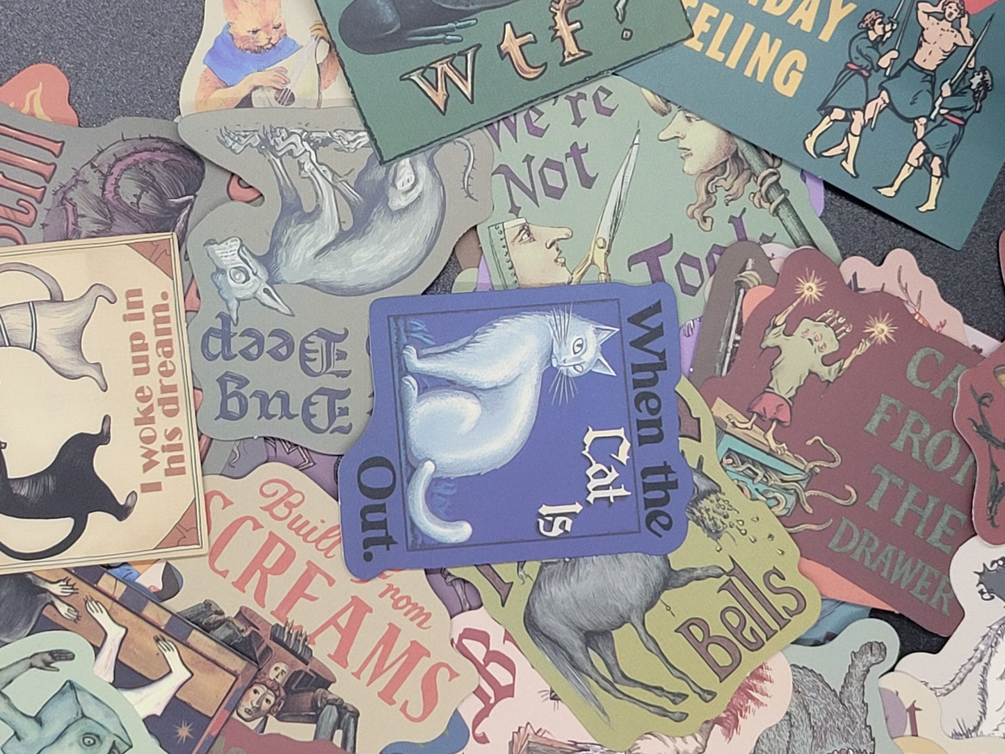Weird Renaissance Vinyl Sticker 10 Pack for Junk Journals Scrapbooks Budget Binders