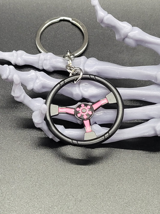Car Part Key Chain Steering Wheel Metal Alloy