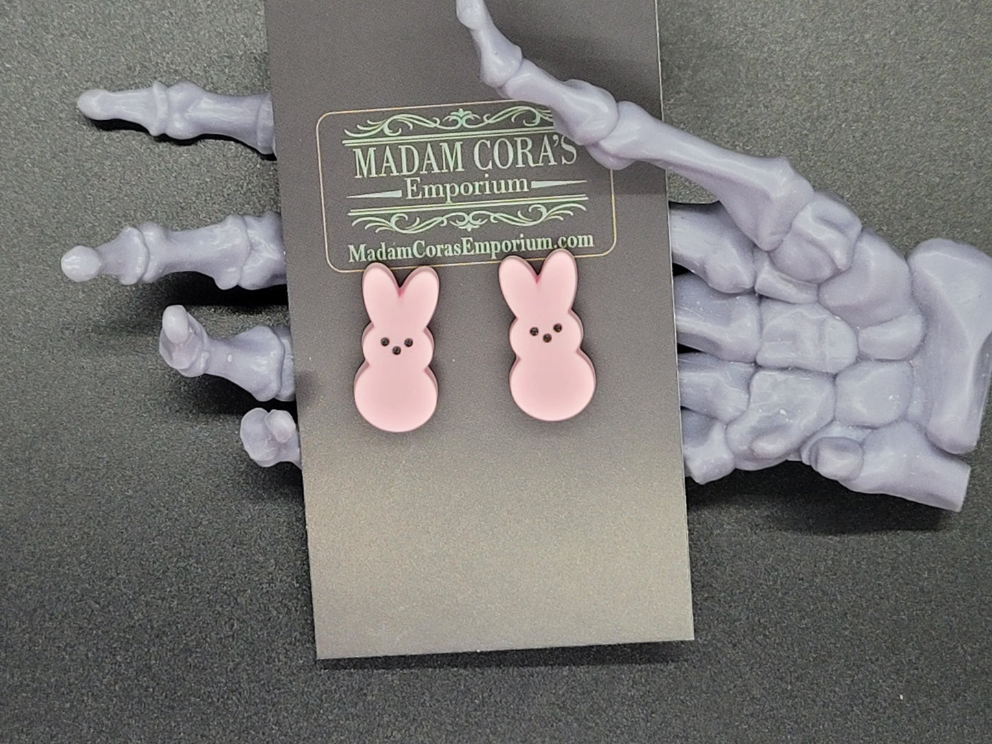 Peep Bunny Post Earrings