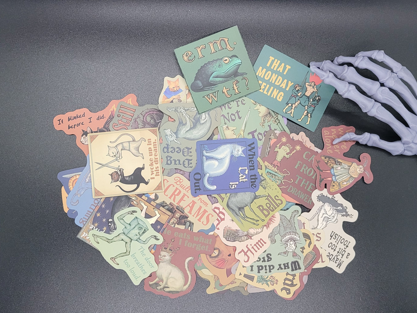 Weird Renaissance Vinyl Sticker 10 Pack for Junk Journals Scrapbooks Budget Binders