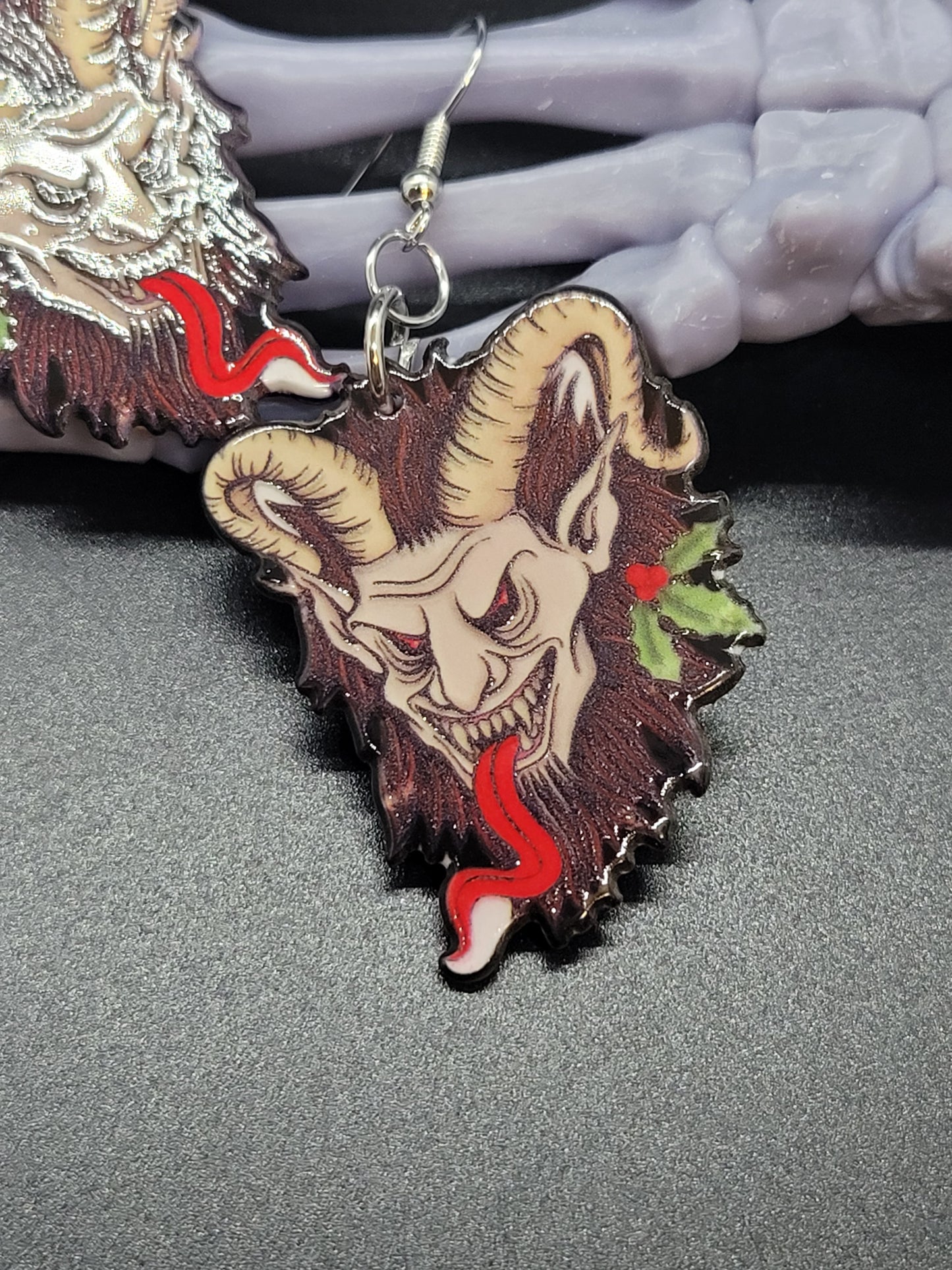 Krampus Acrylic Earrings