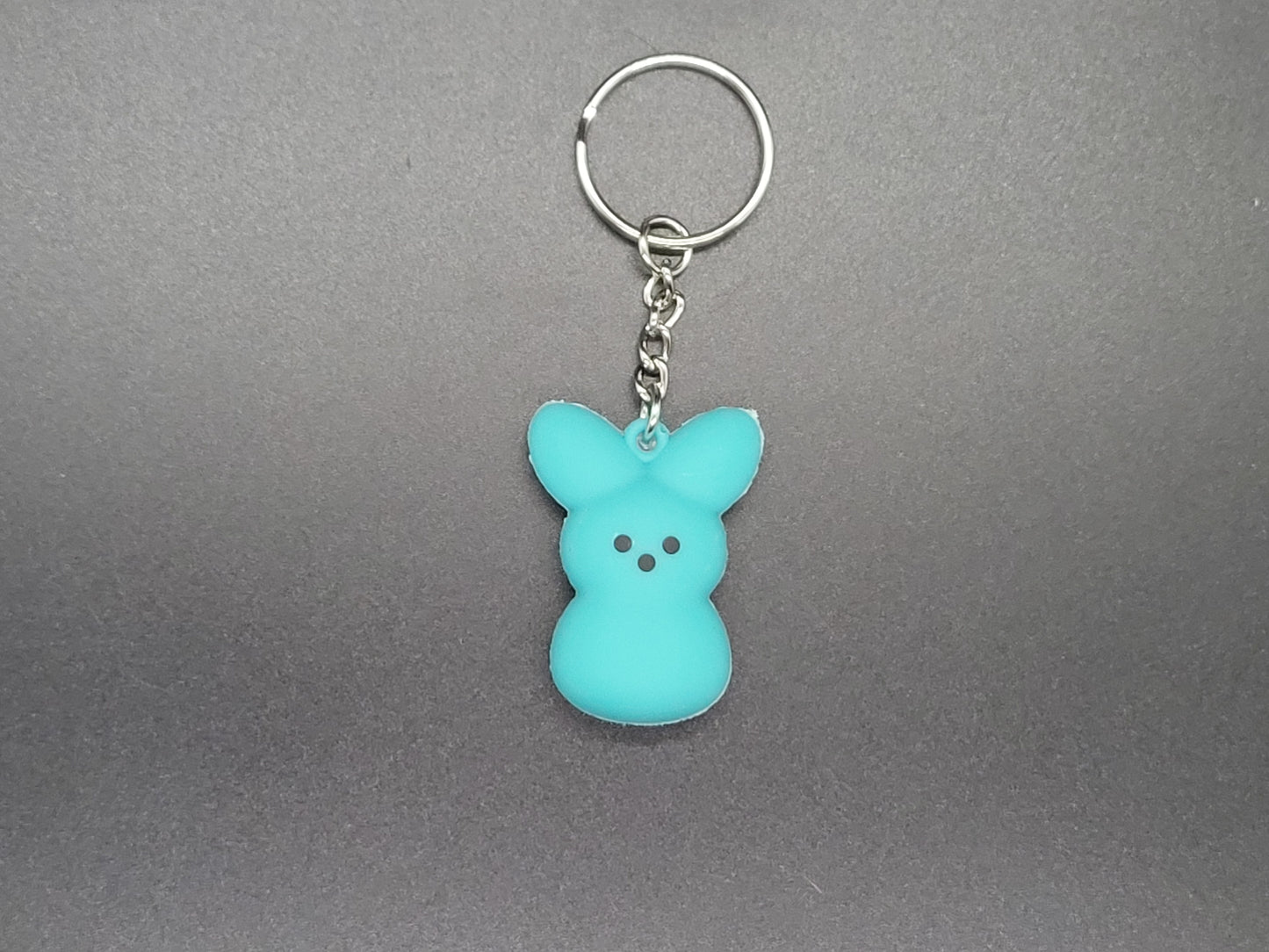 Peep Bunny Soft PVC Keychain