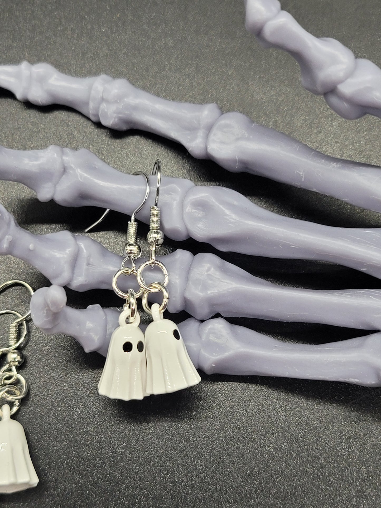 Ghosts Metal Dangle Earrings Light Weight