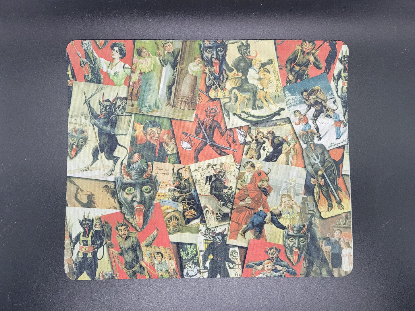 Vintage Krampus Neoprene Mouse Pad
