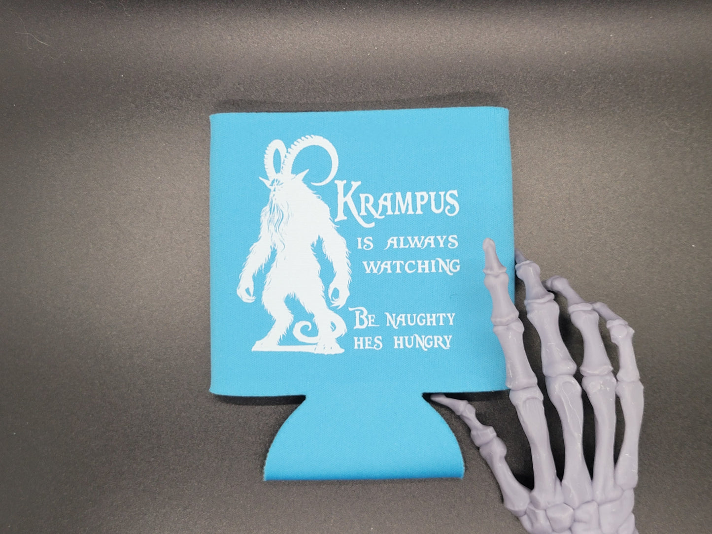 Krampus is Hungry Can Cooler Neoprene Koozie