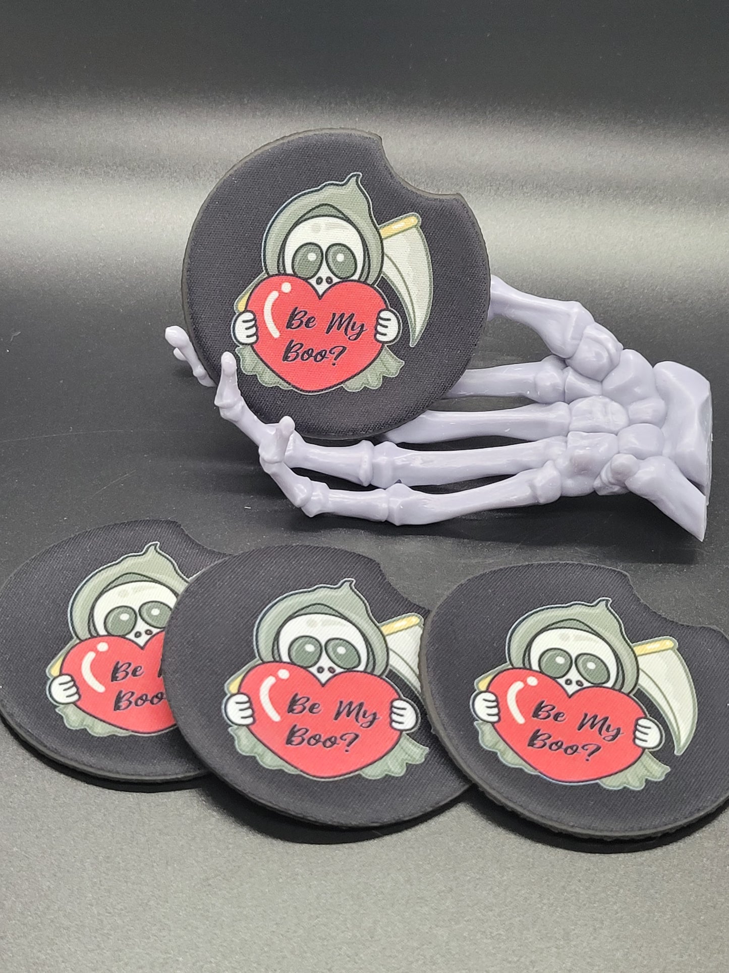 My Boo Valloween Neoprene Car Coaster Set of 2