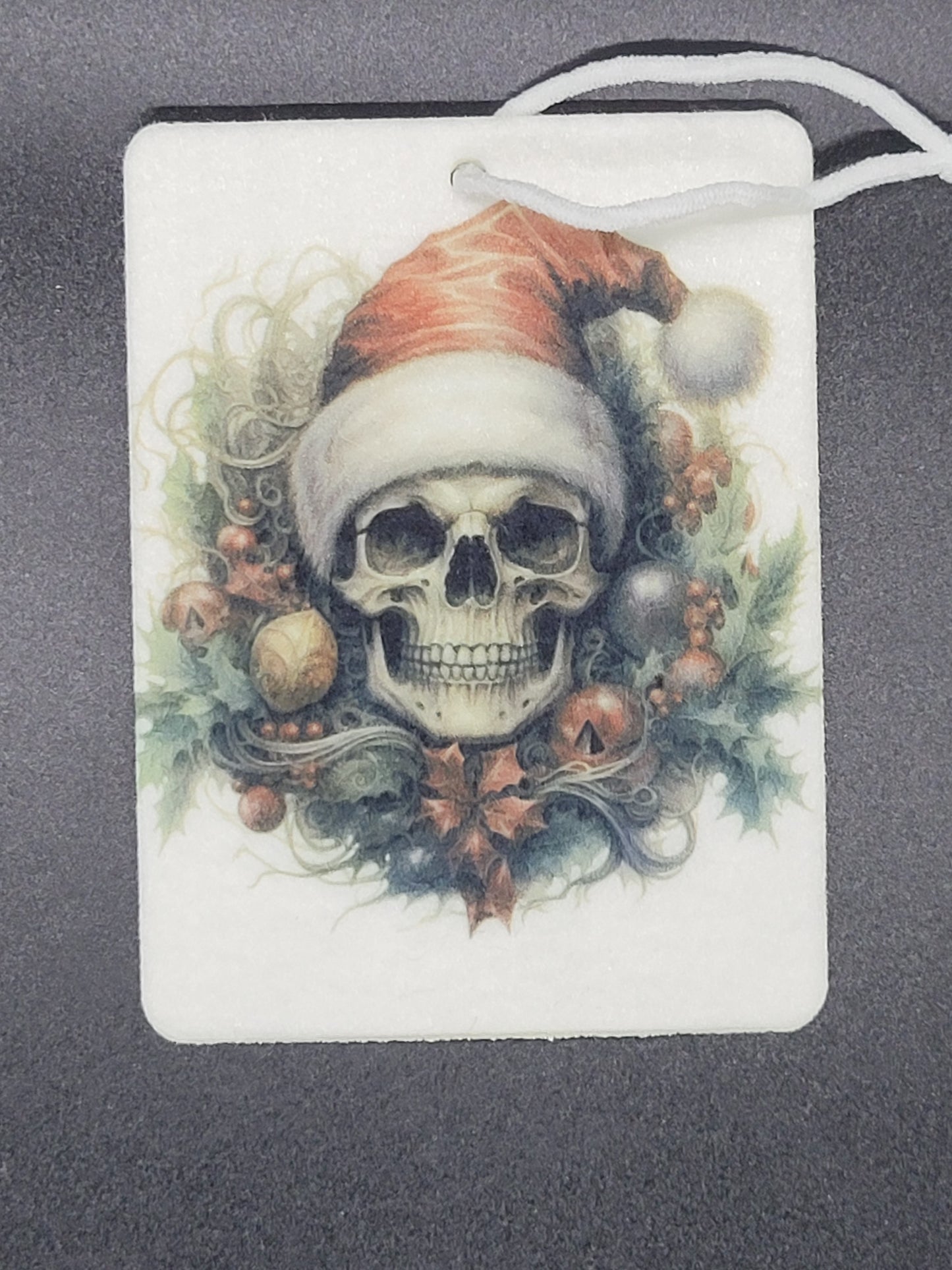 Skull Wreath Felt Air Freshener