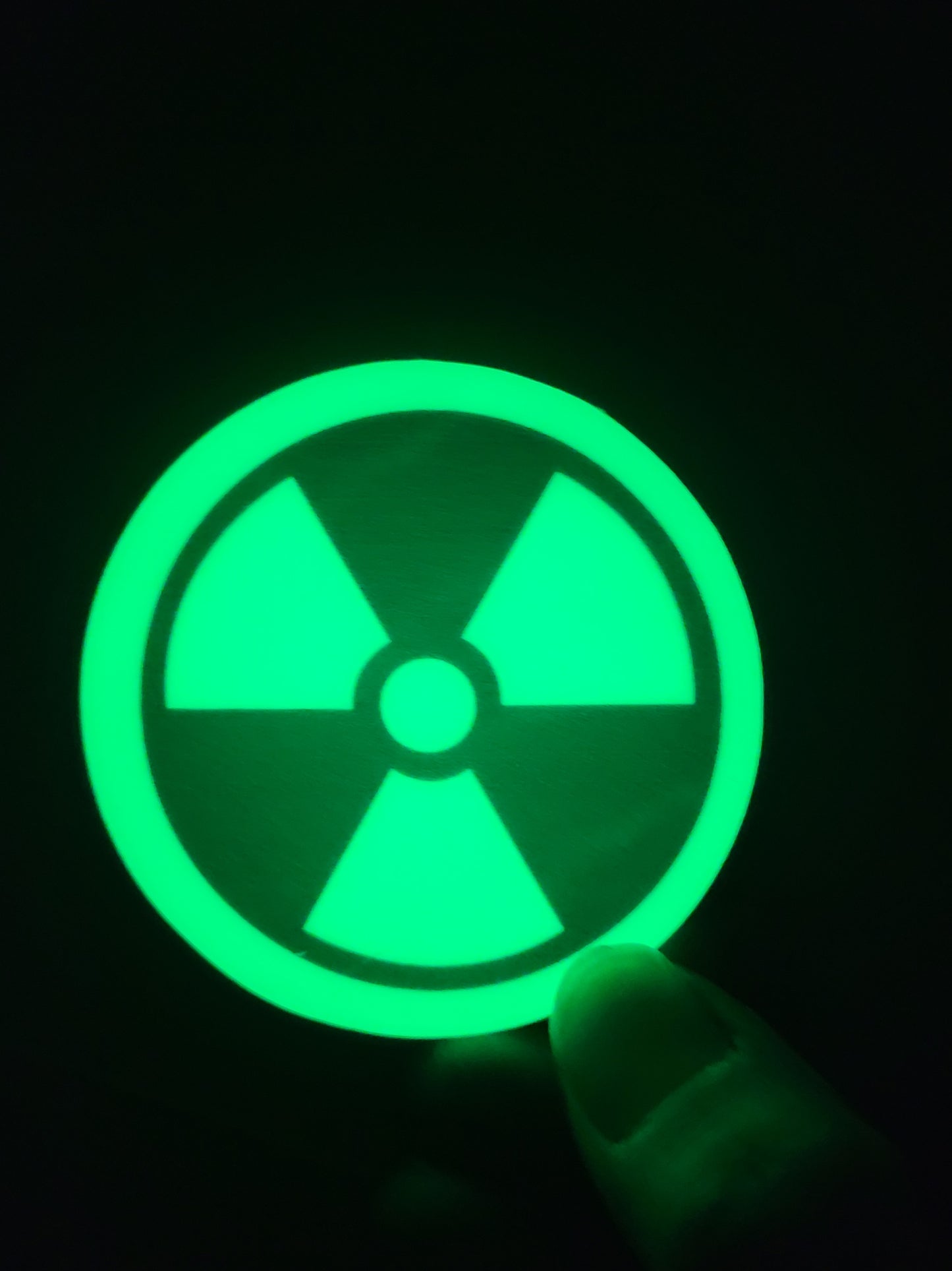 Glow in the Dark Radioactive Symbol Heavy Grade Vinyl Decal