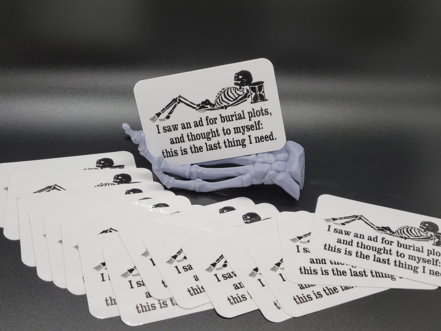 Grave Humor Plot Heavy Grade Vinyl Decal