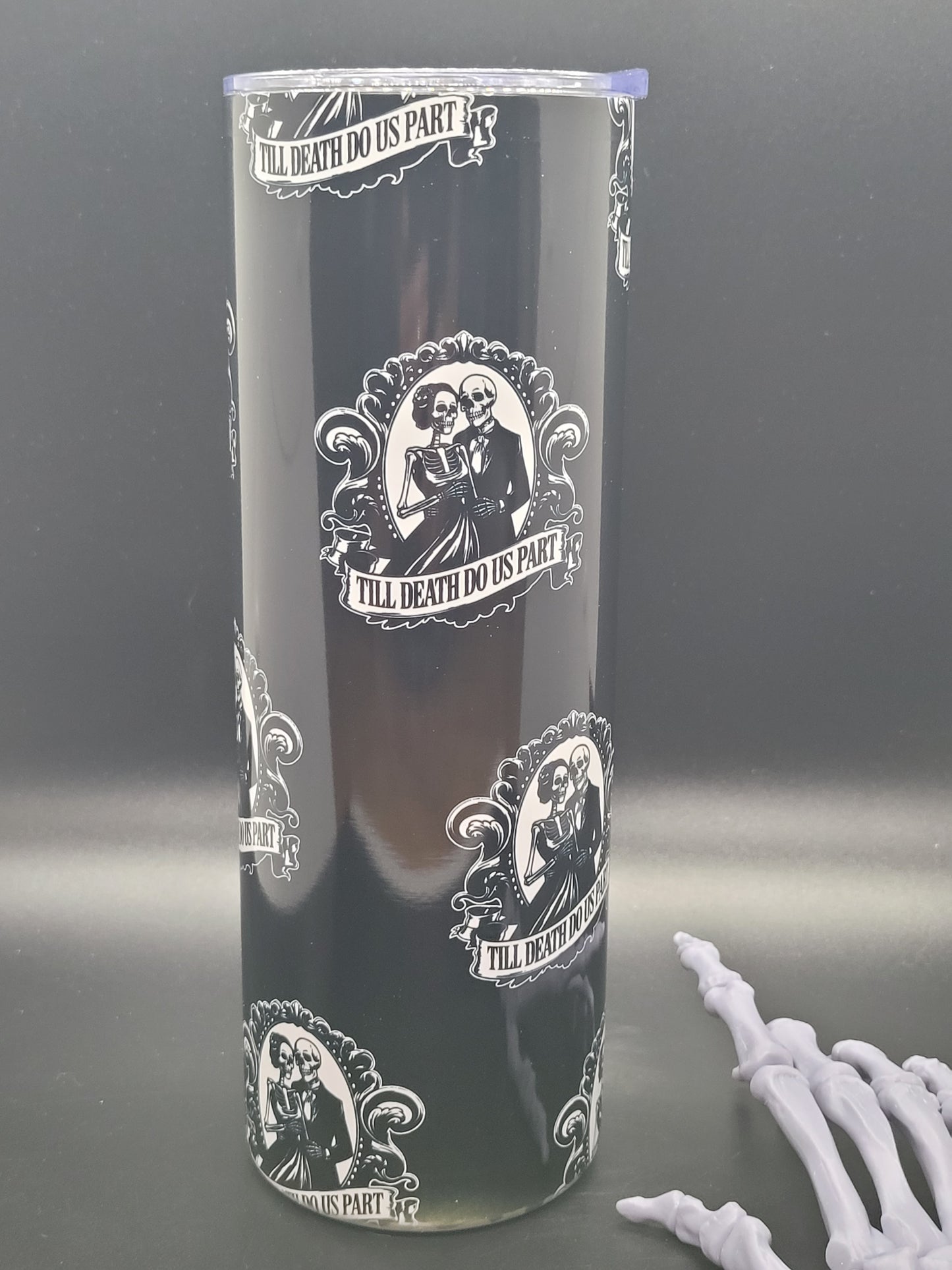 Till Death 20 oz Sublimated Tumbler for Hot or Cold Drinks