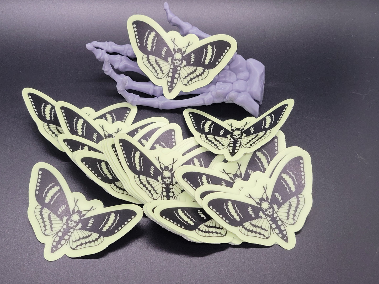 Moth Glow in the Dark Heavy Grade Vinyl Decal