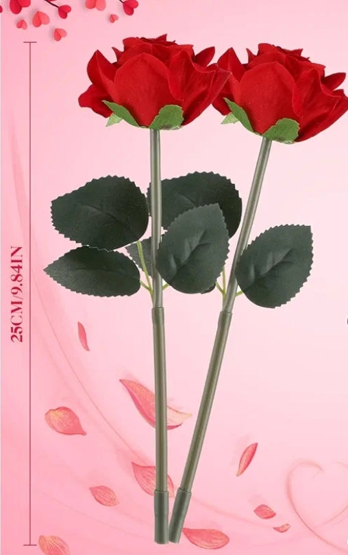 Red Rose Pen Black Ink Writing Wedding