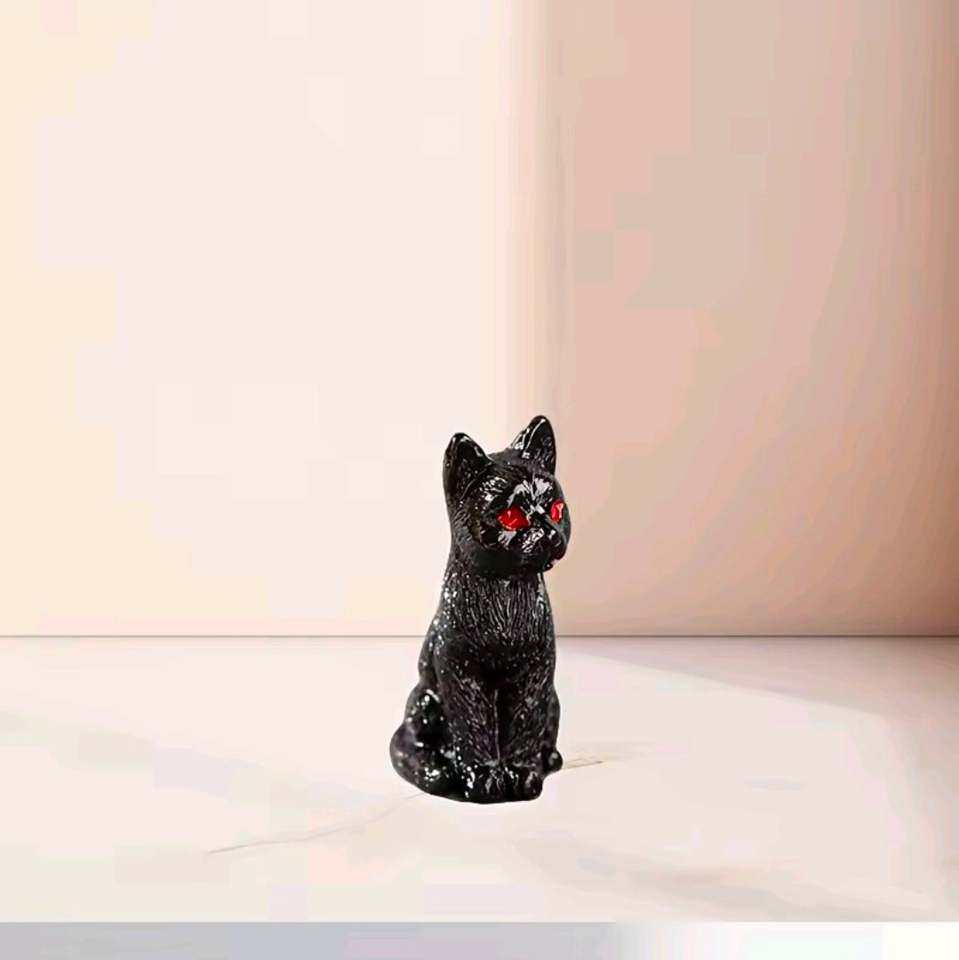 Resin Black Cat Miniature Dead Zen Add On