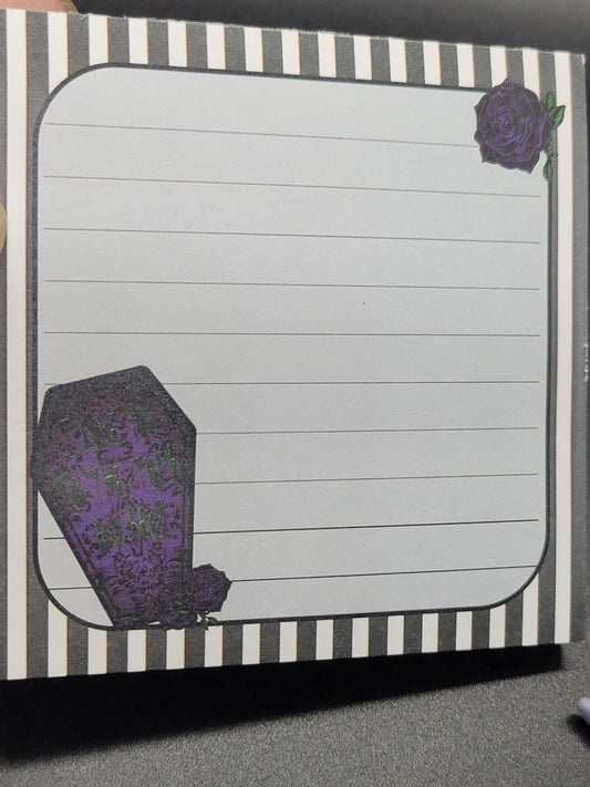Tomb and Back Coffin Sticky Note Pad 50pgs