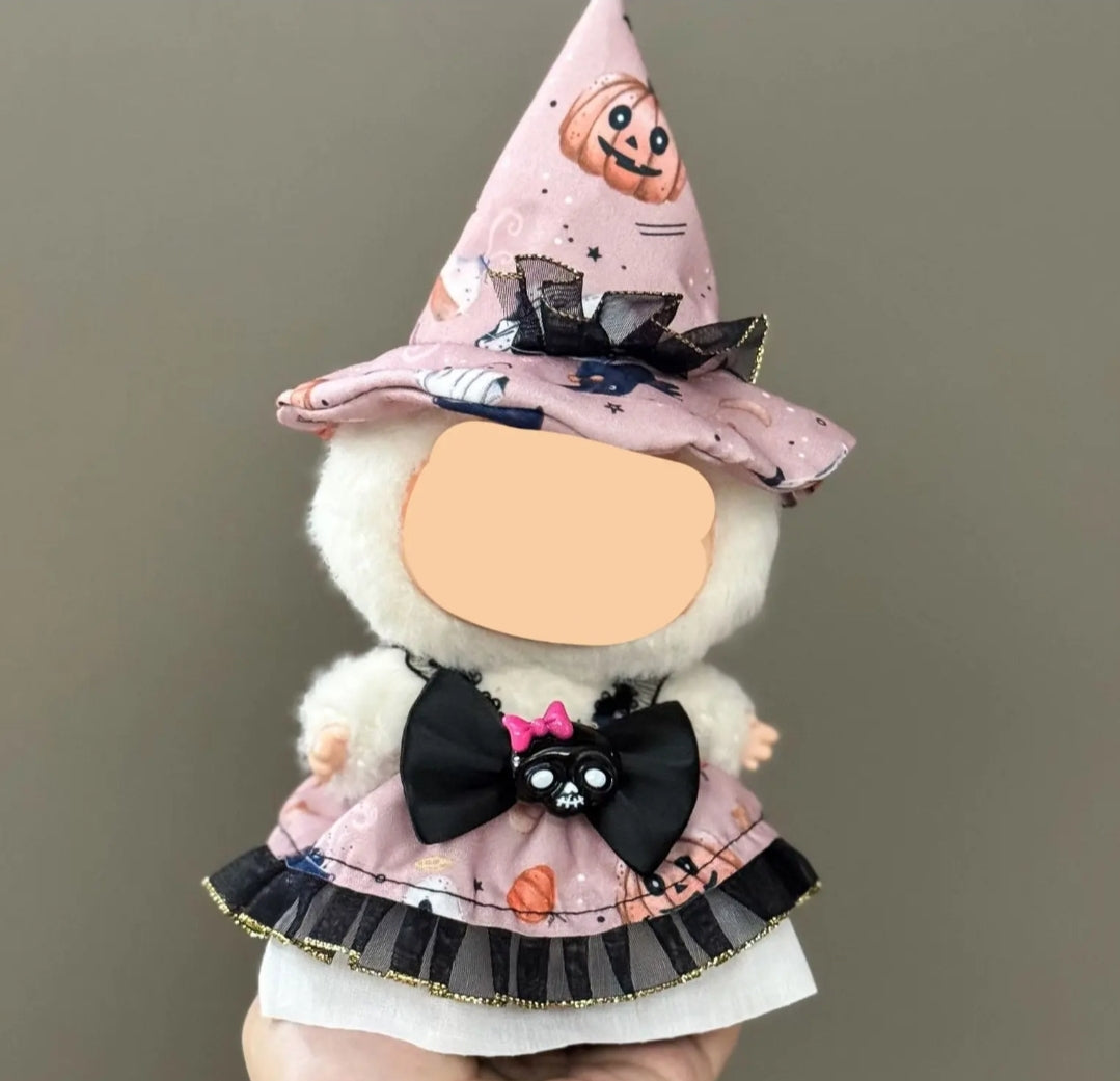6.5cm Cute Creepy Doll Clothes Halloween Dress Up