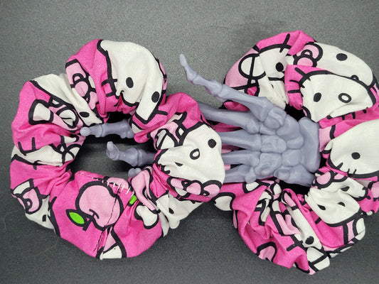 Hello Kitty Cotton and Elastic Hair Tie Scrunchie