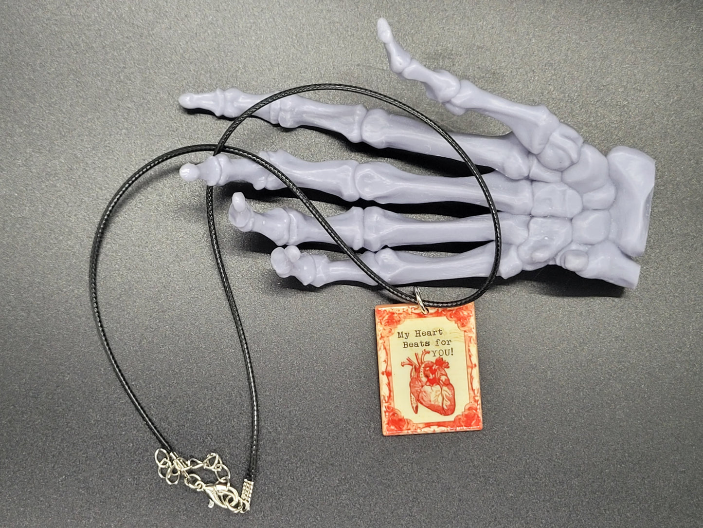 Medical Heart Valentine Resin Earrings Necklace Valloween