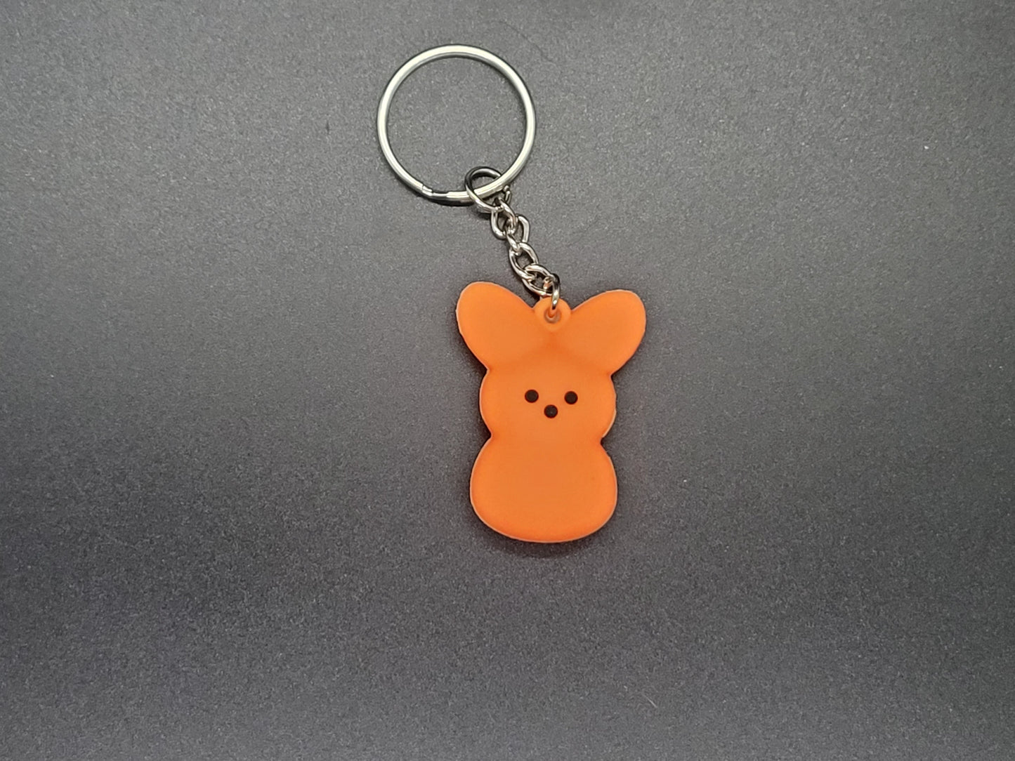 Peep Bunny Soft PVC Keychain