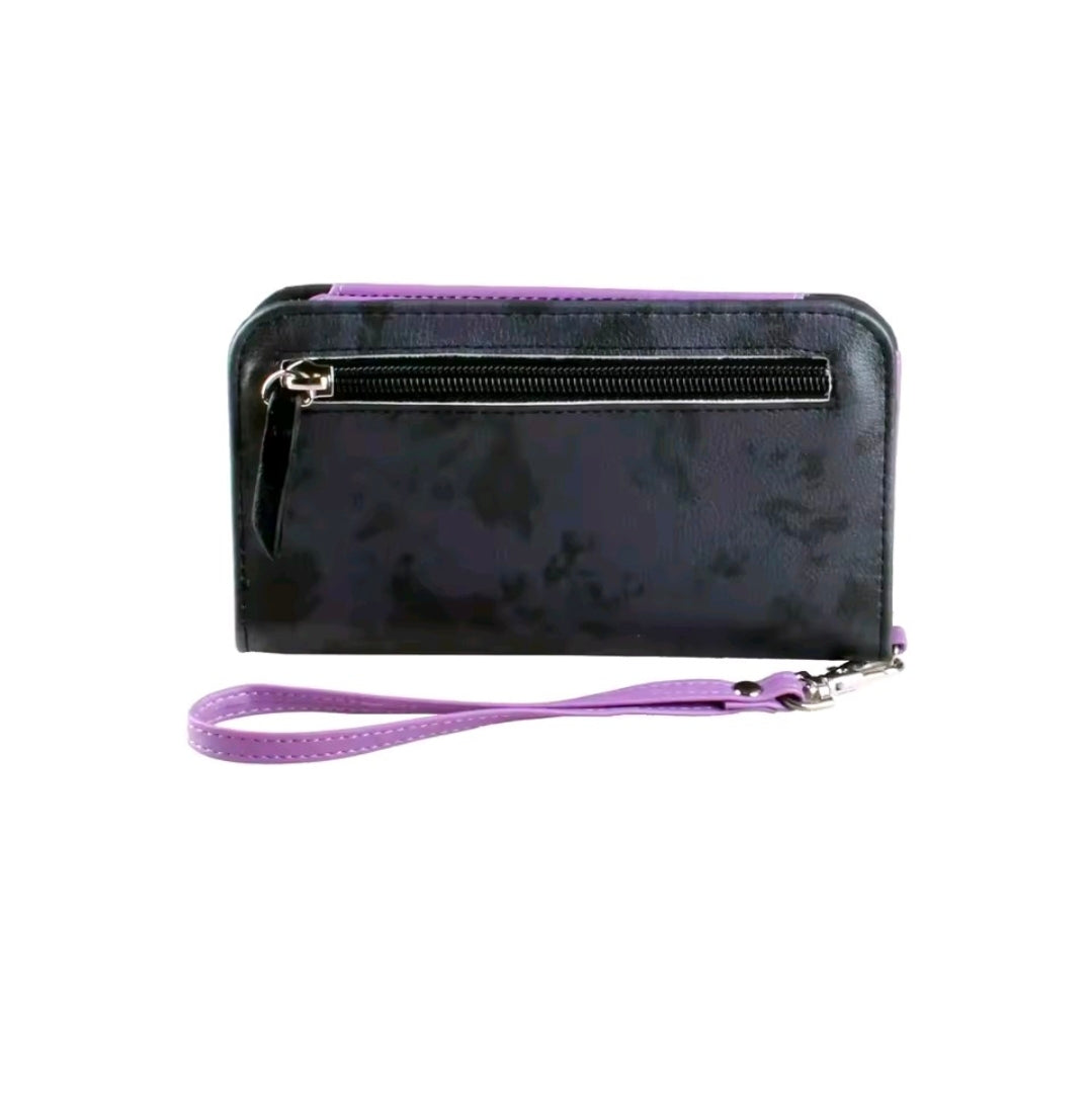 Scream Ghost Faux Leather Wallet Wristlet Clutch