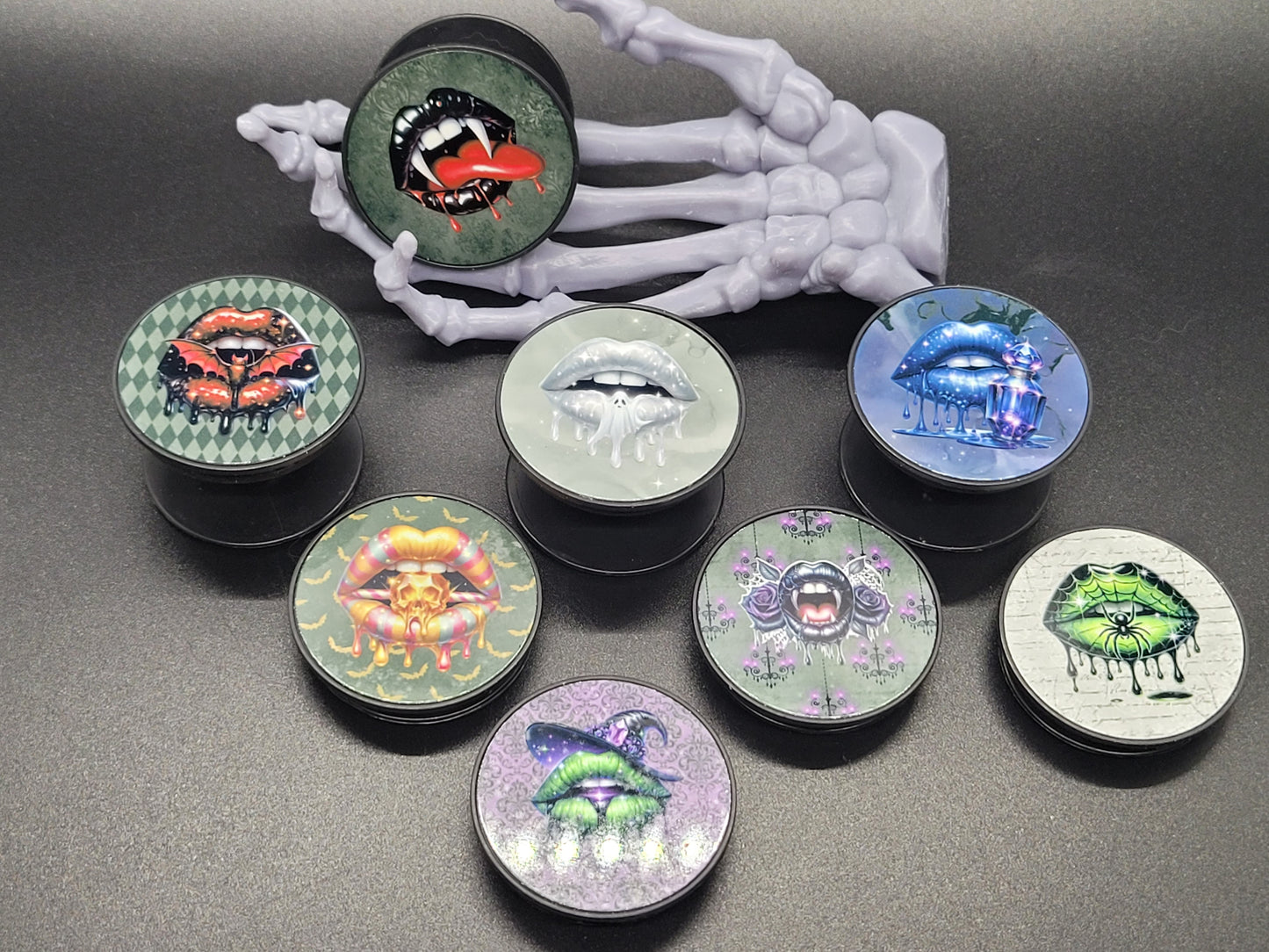 Halloween Lips Collection of Adhesive Phone Grips