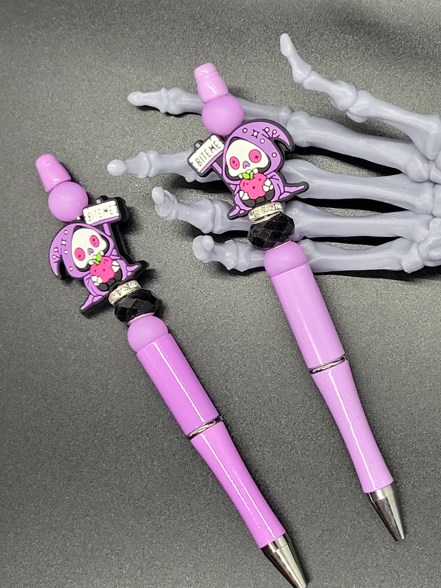 Bite Me Reaper Beaded Pen with Refill